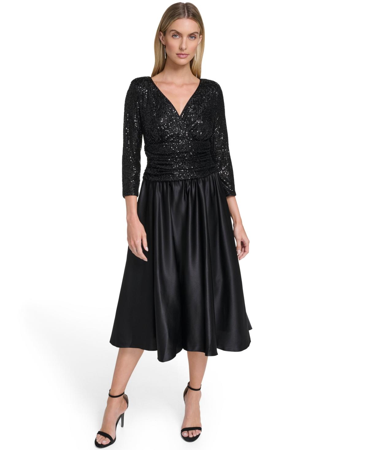 chinese dress ladies Jessica Howard JH9M6759 - Tea-Length A-Line Dress