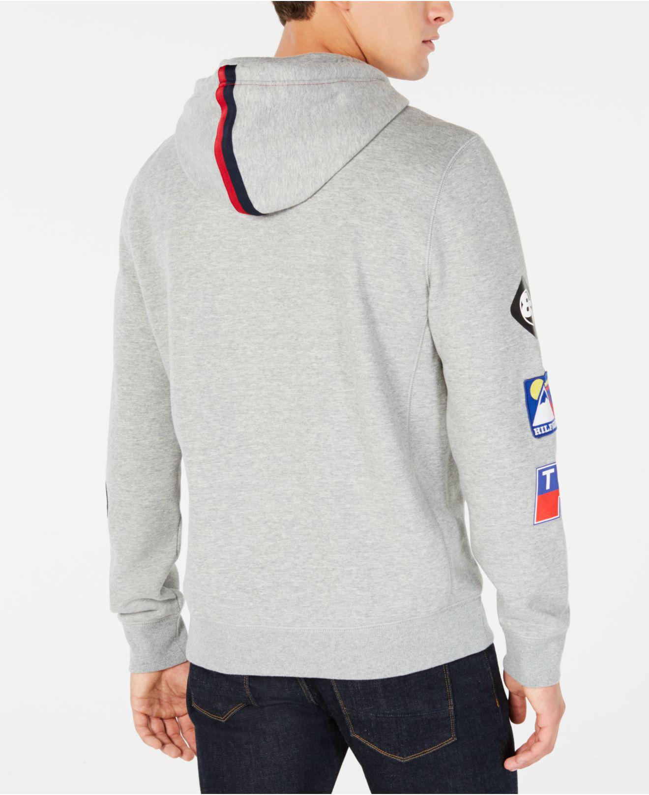 Tommy Hilfiger Cotton Tatum Patches Hoodie, Created For Macy's in Gray ...