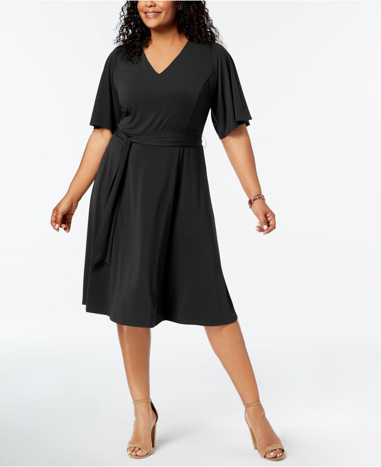 macy's plus size semi formal dresses