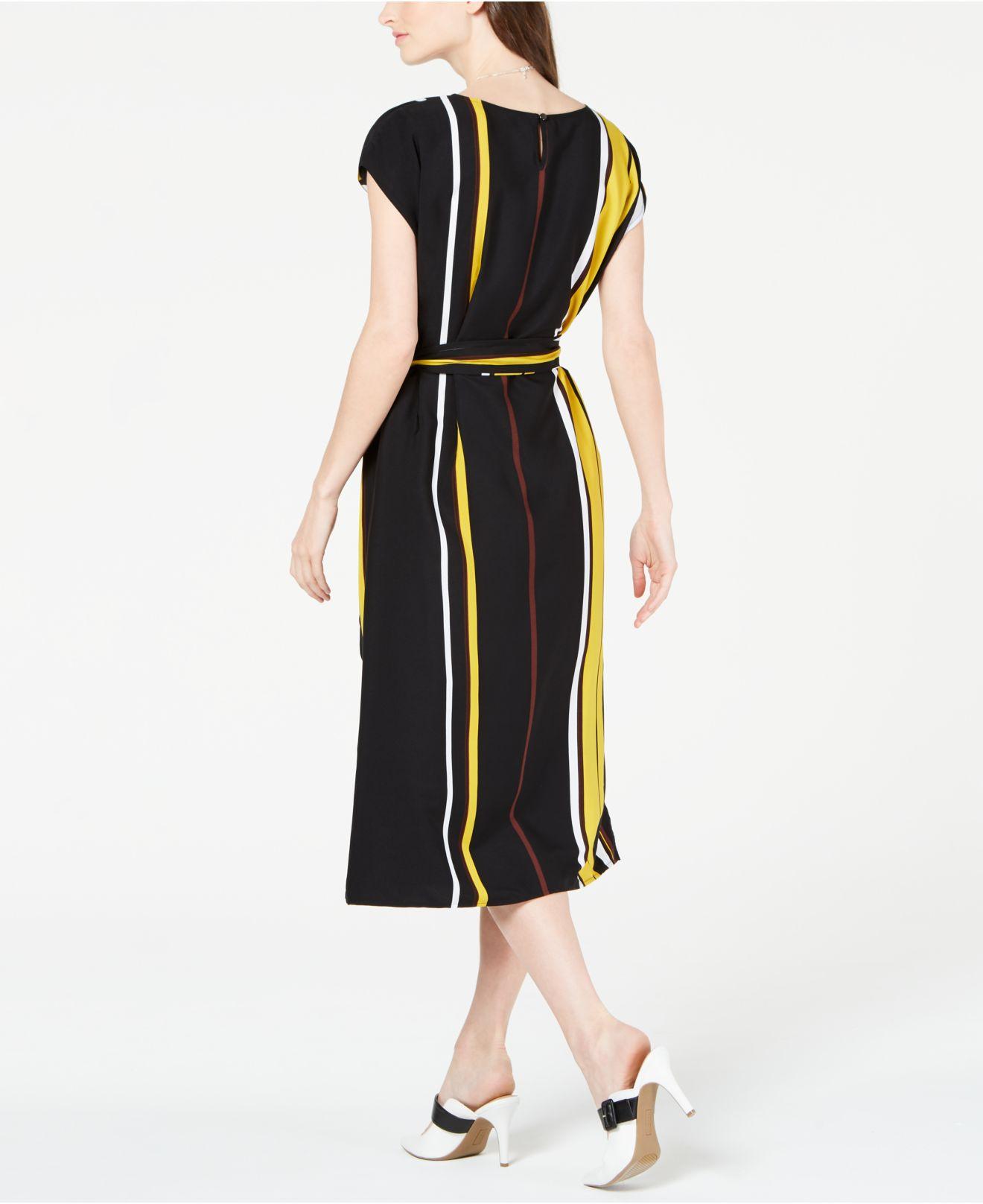 macy's black midi dress