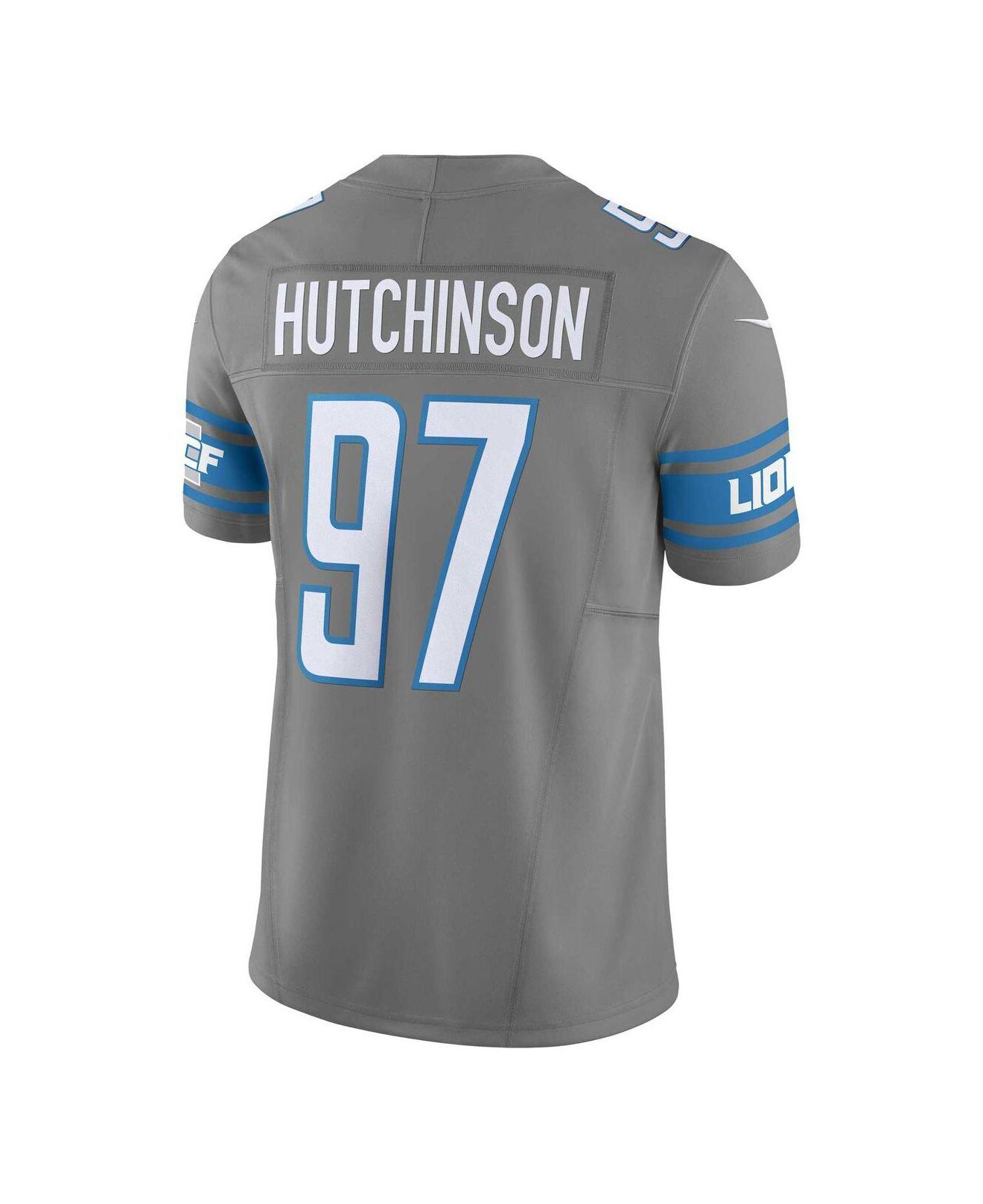 Nike Aidan Hutchinson Silver Detroit Lions Vapor F.u.s.e. Limited Jersey in  Gray for Men