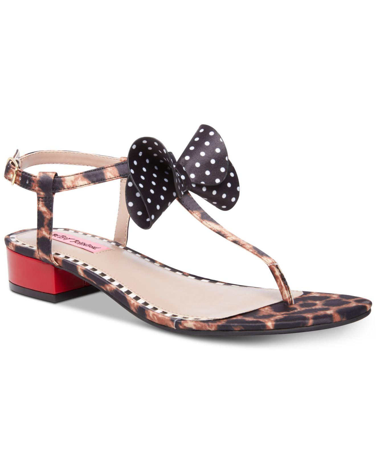 betsey johnson esmee floral flat sandals