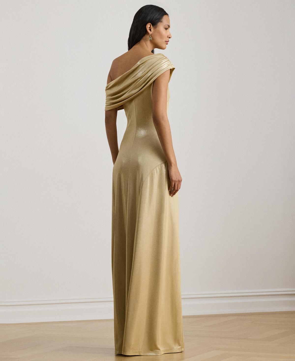 ralph lauren gold dress macys Lauren Ralph Lauren Women's Halter Neck Long Dress