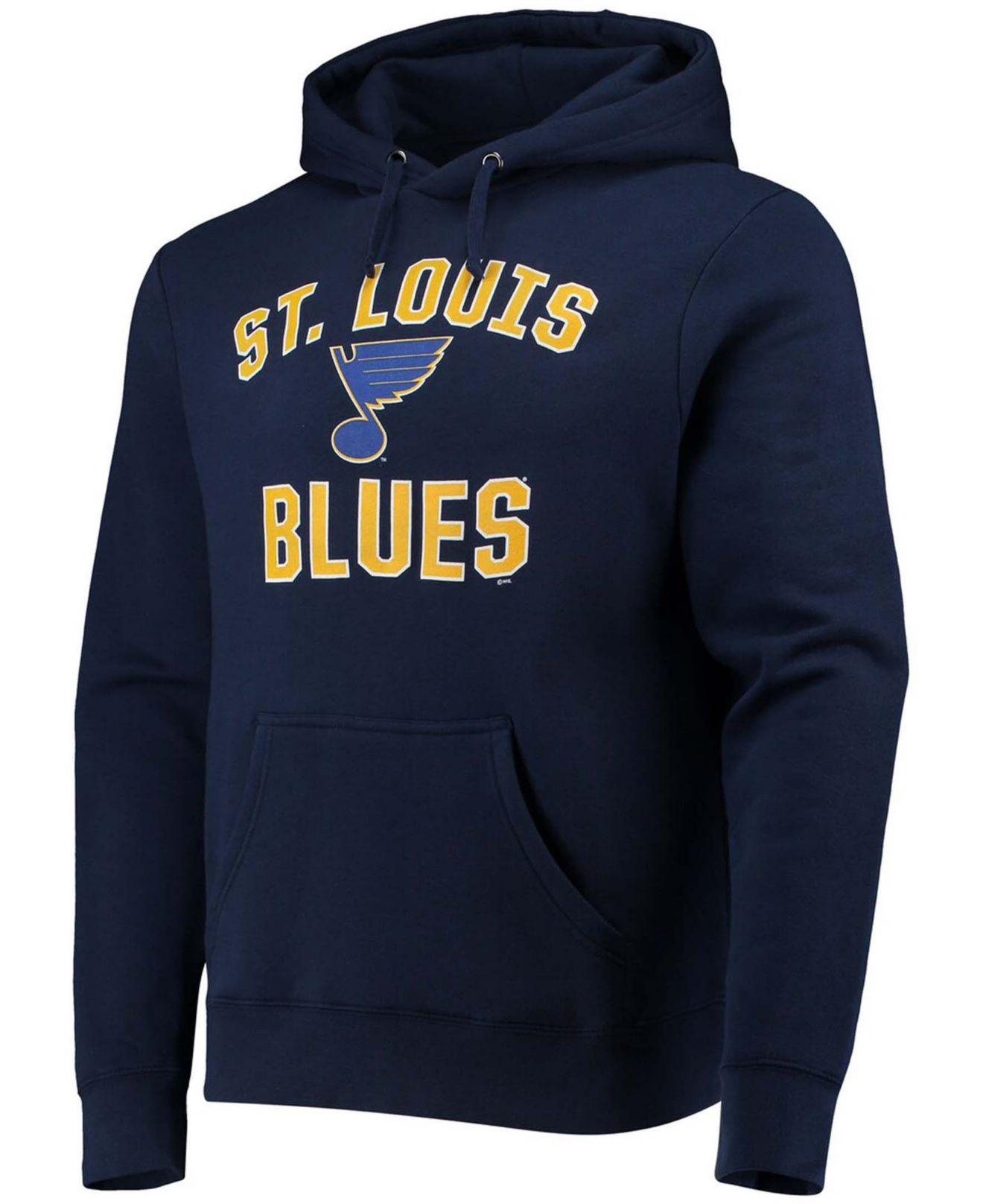 Men's St. Louis Blues Fanatics Branded Blue Successful Tri-Blend Pullover  Hoodie