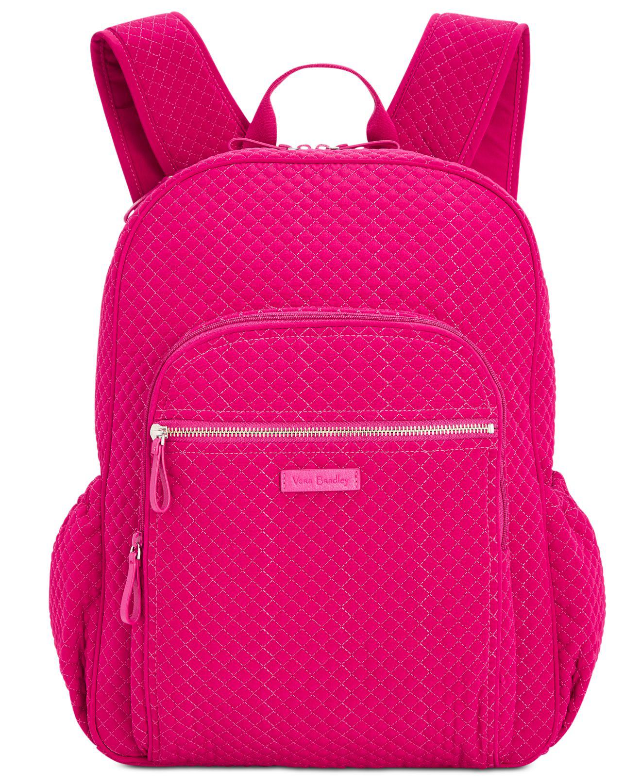 Vera Bradley Synthetic Iconic Campus Backpack, Microfiber in Passion