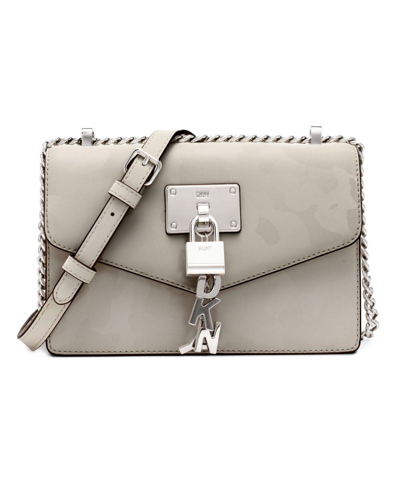 DKNY Elissa Camo Small Shoulder Bag in Gray | Lyst