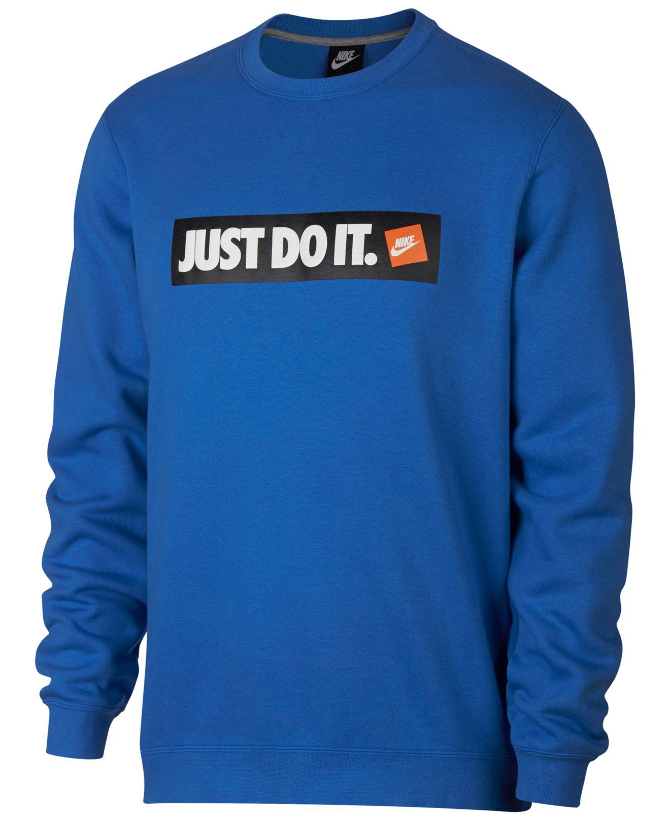 just do it logo sweatshirt