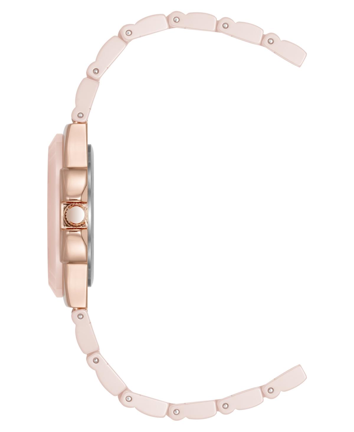 Anne Klein レディースブレスレットウォッチ、ピンク、モダン, ピンク