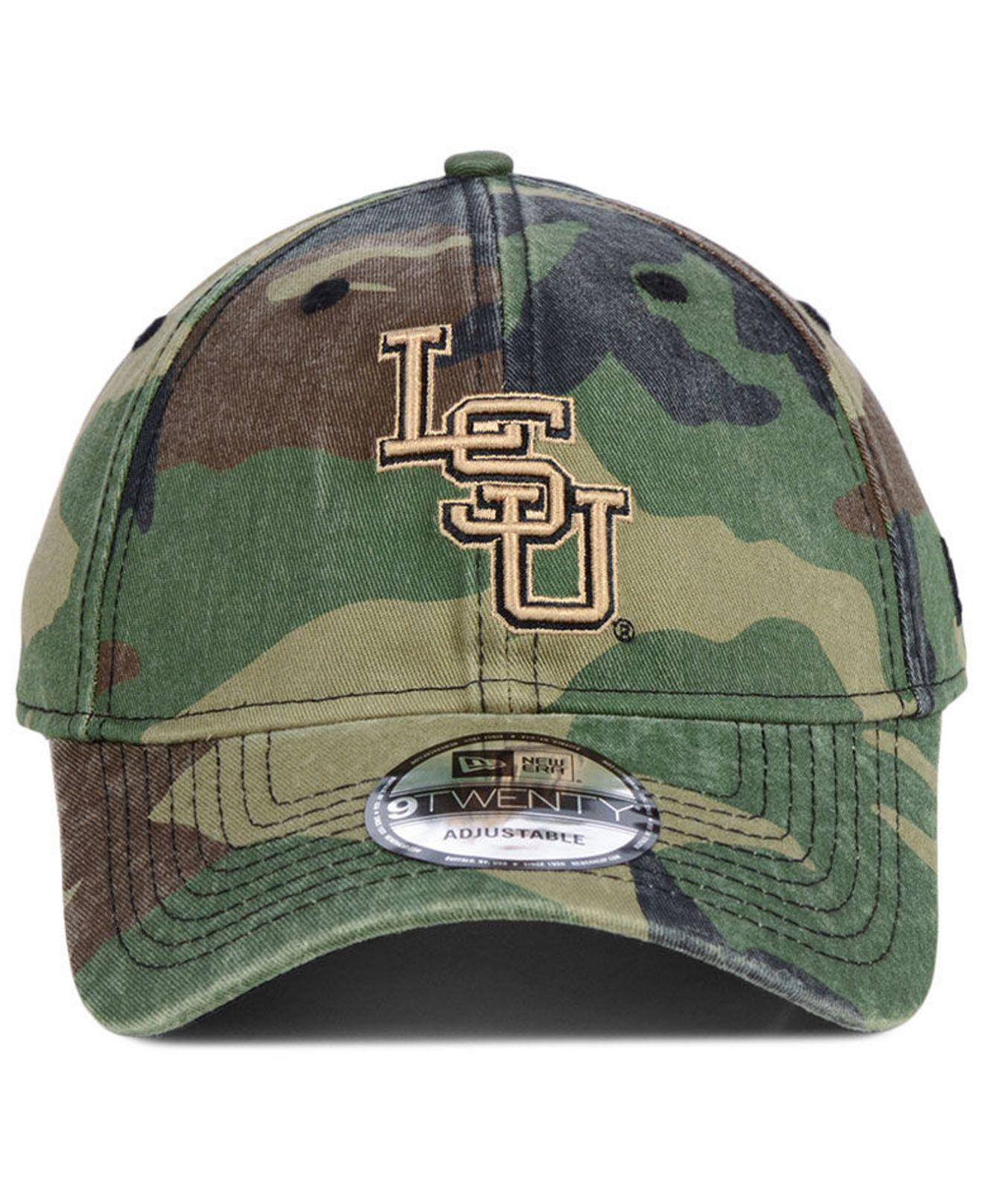 Lsu camo fitted hat Clearance