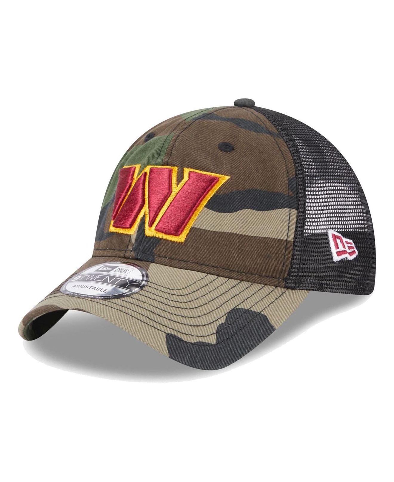 Men's New Era Black Washington Commanders Camo 59FIFTY Fitted Hat