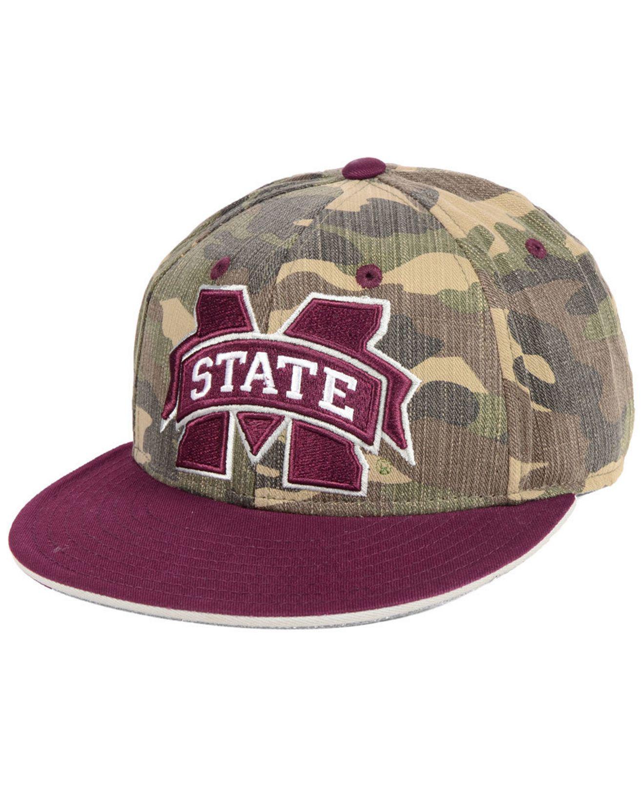 mississippi state adidas fitted baseball hat