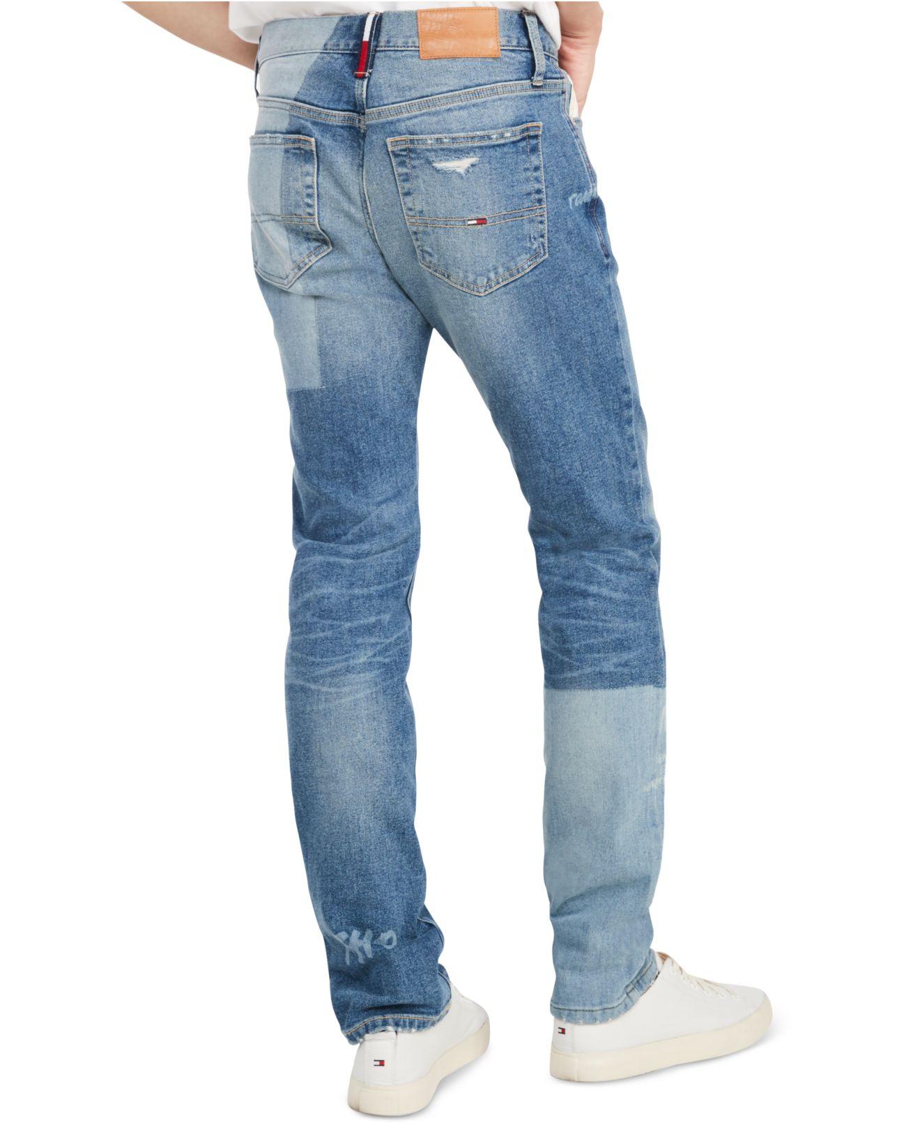 tommy hilfiger patchwork jeans