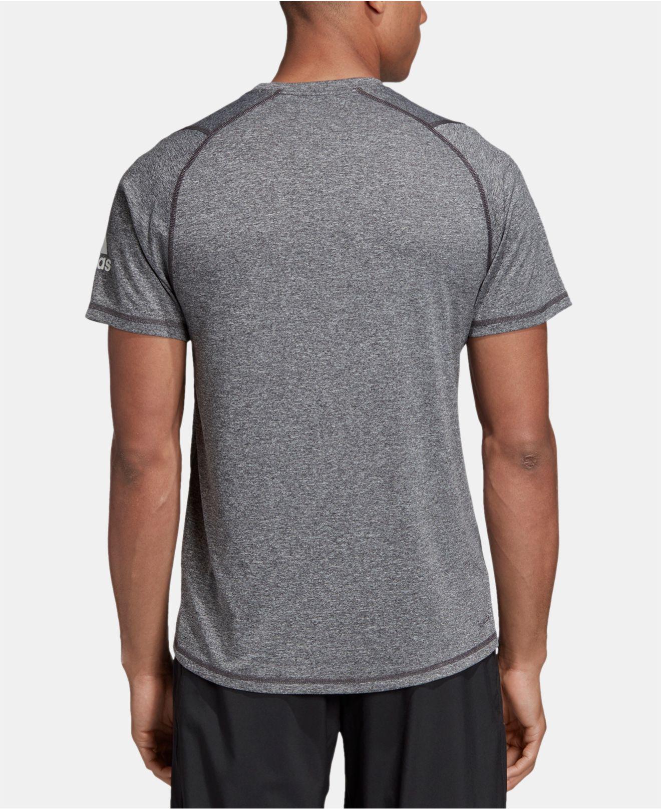 adidas Synthetic Freelift Climalite® T-shirt in Black/White (Gray) for Men  | Lyst