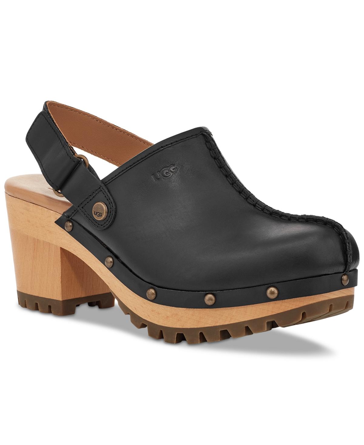 UGG Lanni Studded Slip on Slingback Platform Clogs in Black Lyst