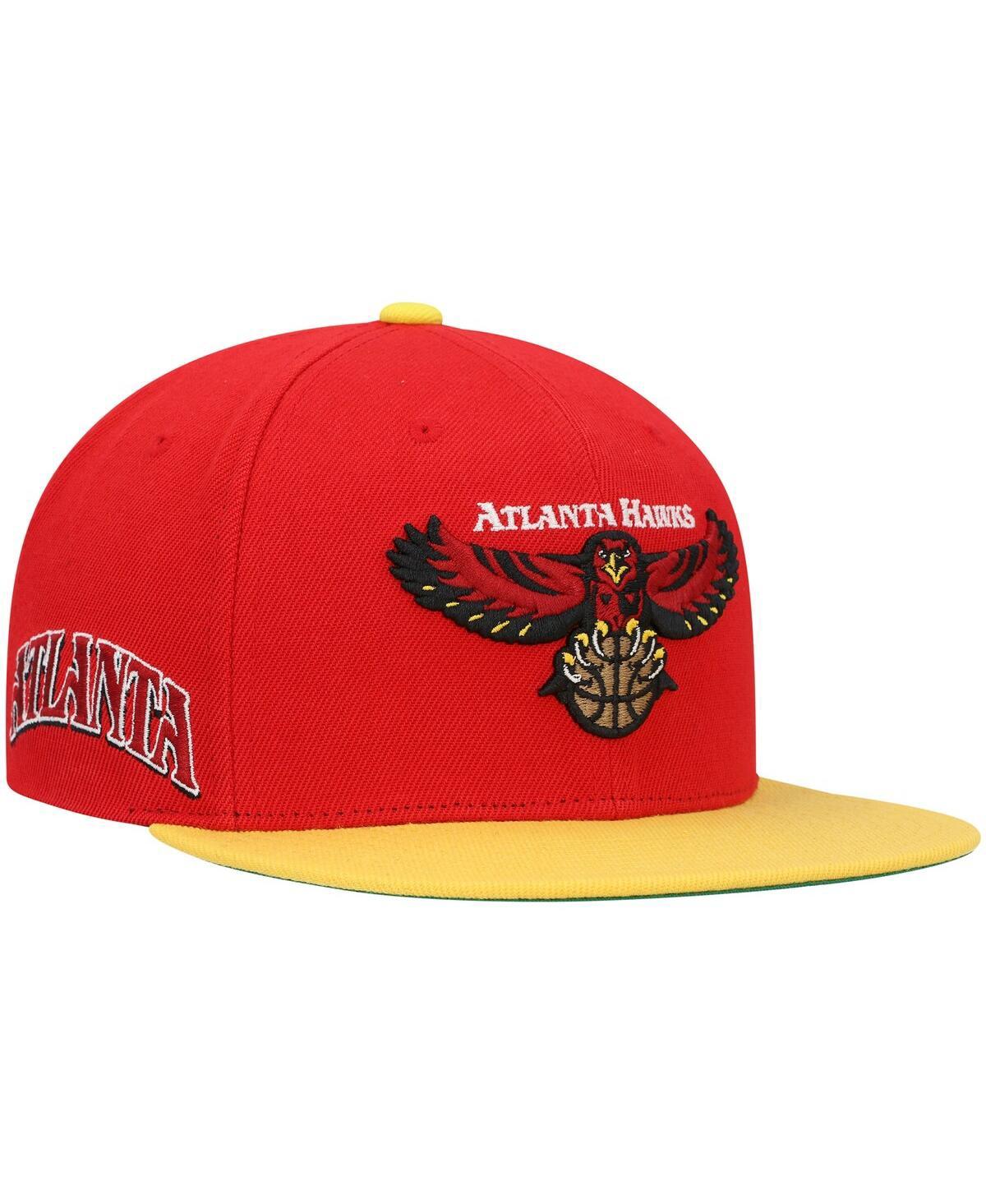 Men's LA Clippers Mitchell & Ness Red Team Ground Snapback Hat