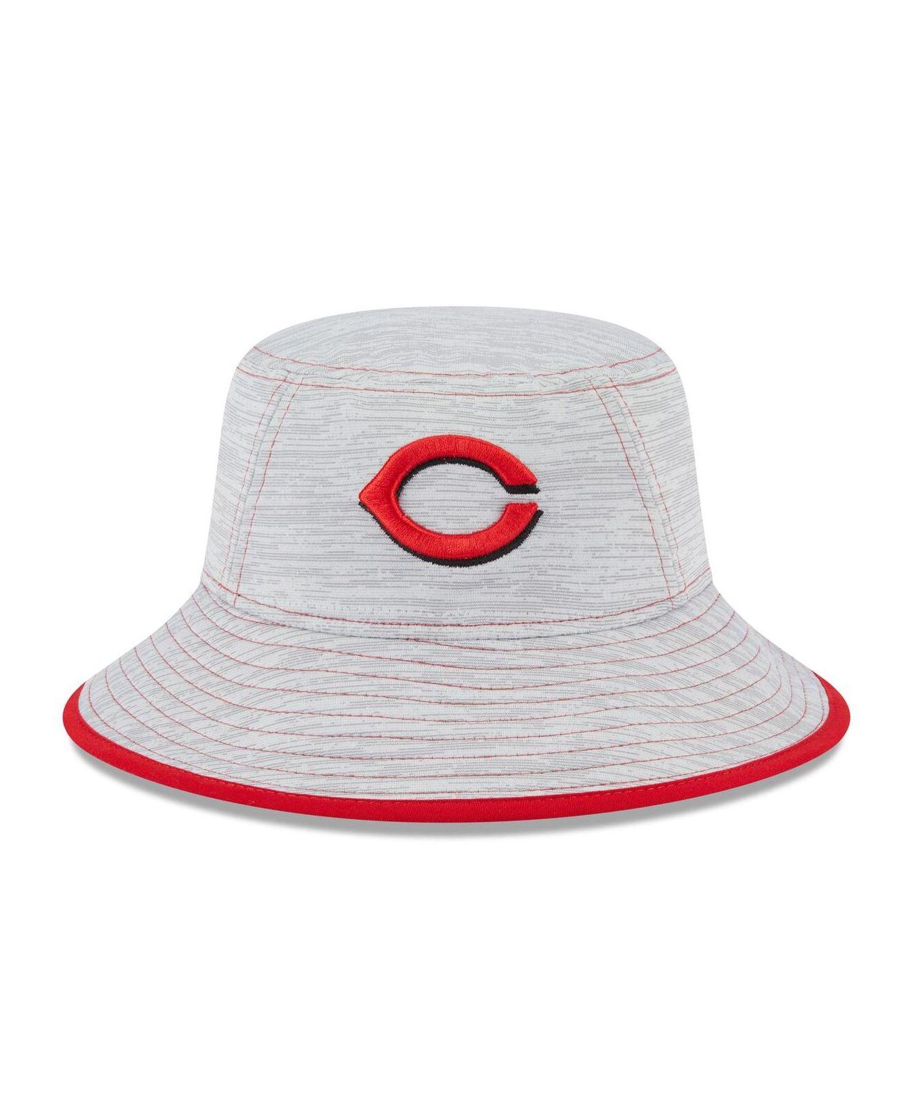 KTZ Gray Cincinnati Reds Game Bucket Hat in White for Men Lyst