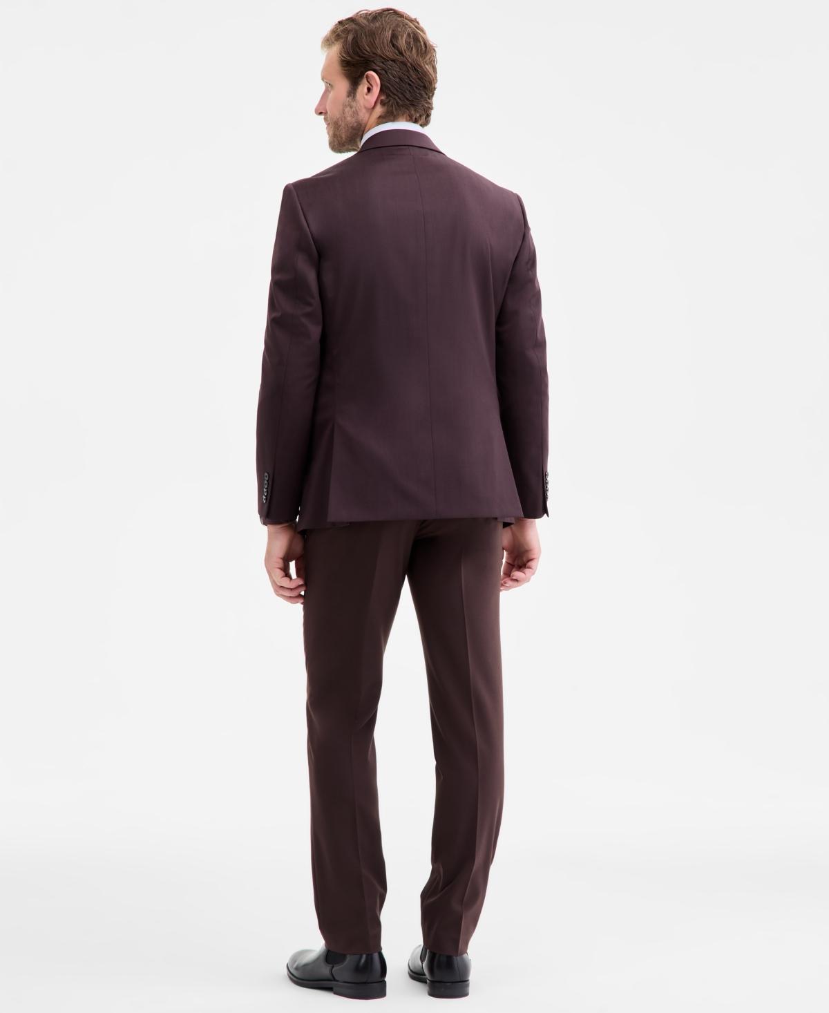 Calvin Klein Slim-fit Wool-blend Suit Jacket in Purple for Men | Lyst