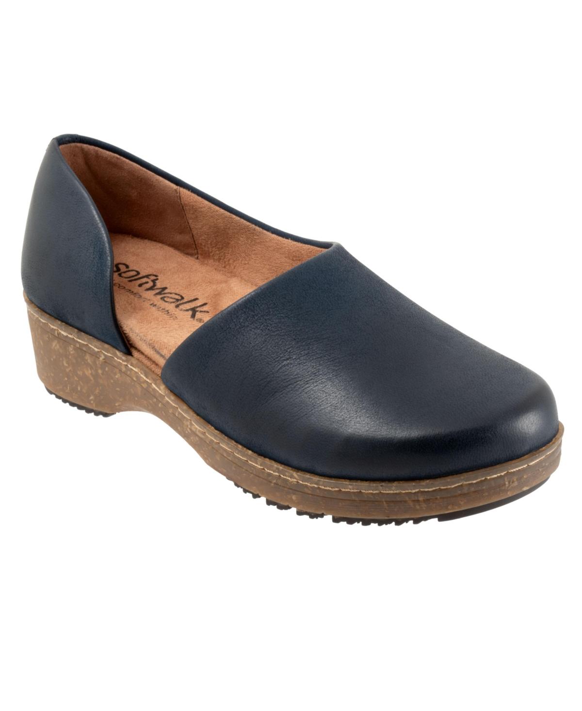 Softwalk Addie Clog in Blue Lyst