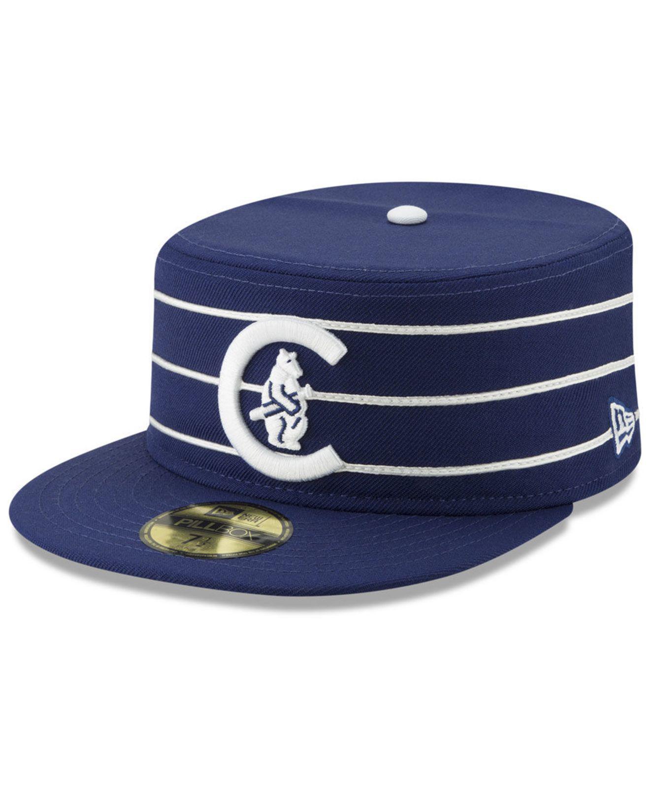 KTZ Chicago Cubs Pillbox 59fifty-fitted Cap in Blue for Men | Lyst