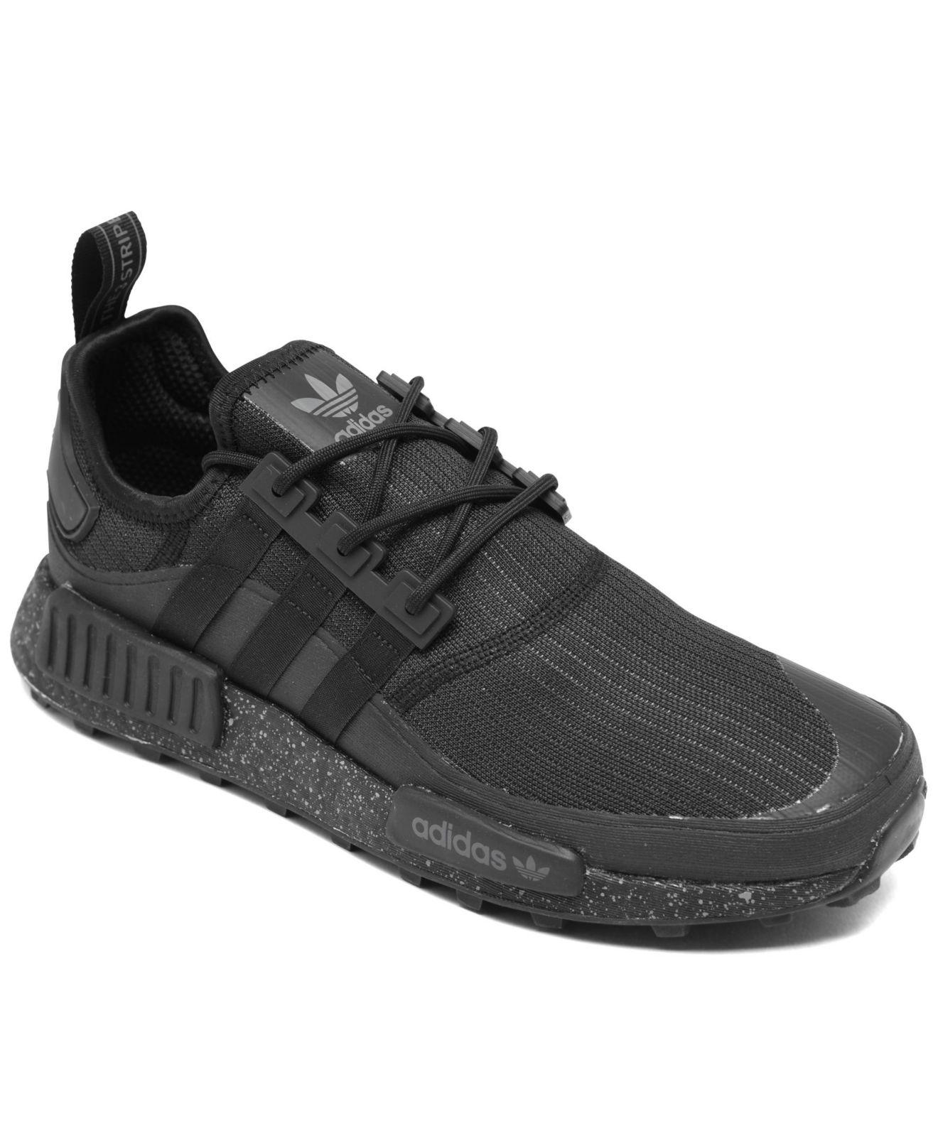 Adidas Nmd R1 Trail Running Sneakers From Finish Line In Black For Men ...