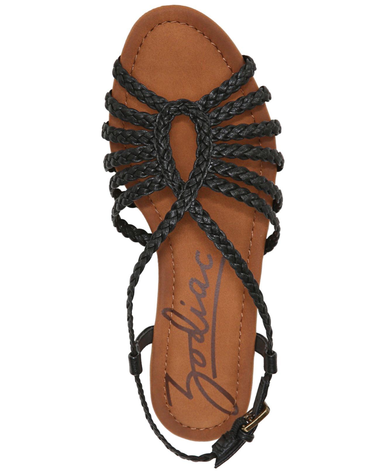 Zodiac Misha Braid Gladiator Strappy Flat Sandals in Brown | Lyst
