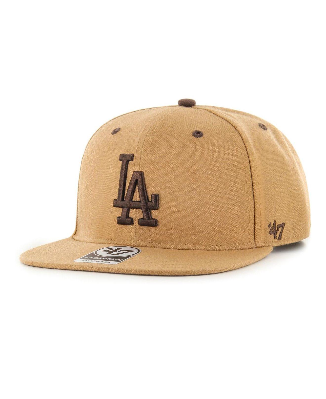 Los Angeles Dodgers '47 Brand Carhartt Captain Mens Brown Snapback Hat