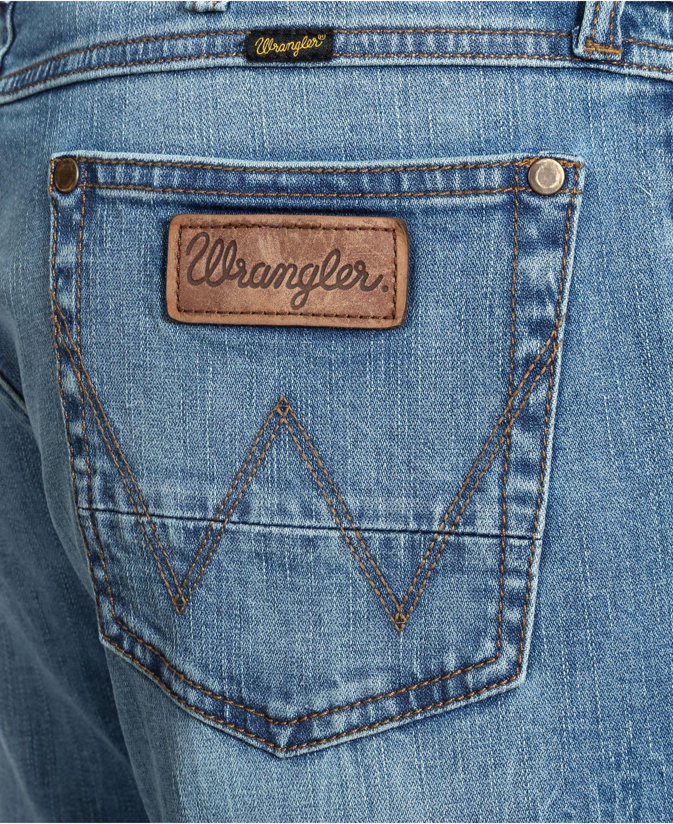 Wrangler Denim Straight-fit Greensboro Jeans in Blue for Men - Save 20% ...