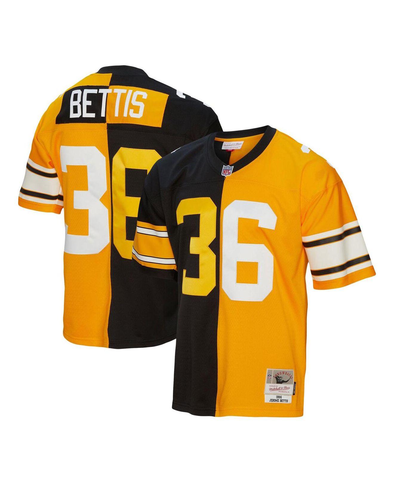 Mitchell & Ness Jerome Bettis Black And Gold Pittsburgh Steelers 1996 Split Legacy Replica 
