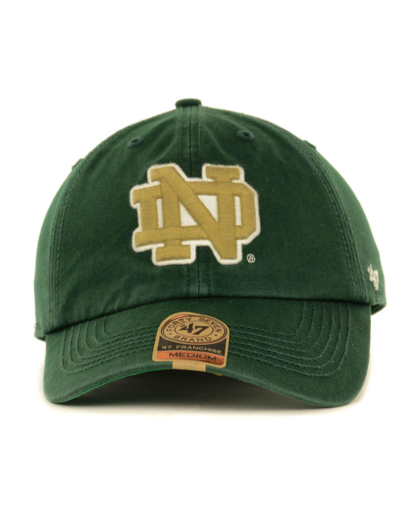 47 Brand Notre Dame Fighting Irish Ncaa '47 Franchise Cap in Green for Men  | Lyst