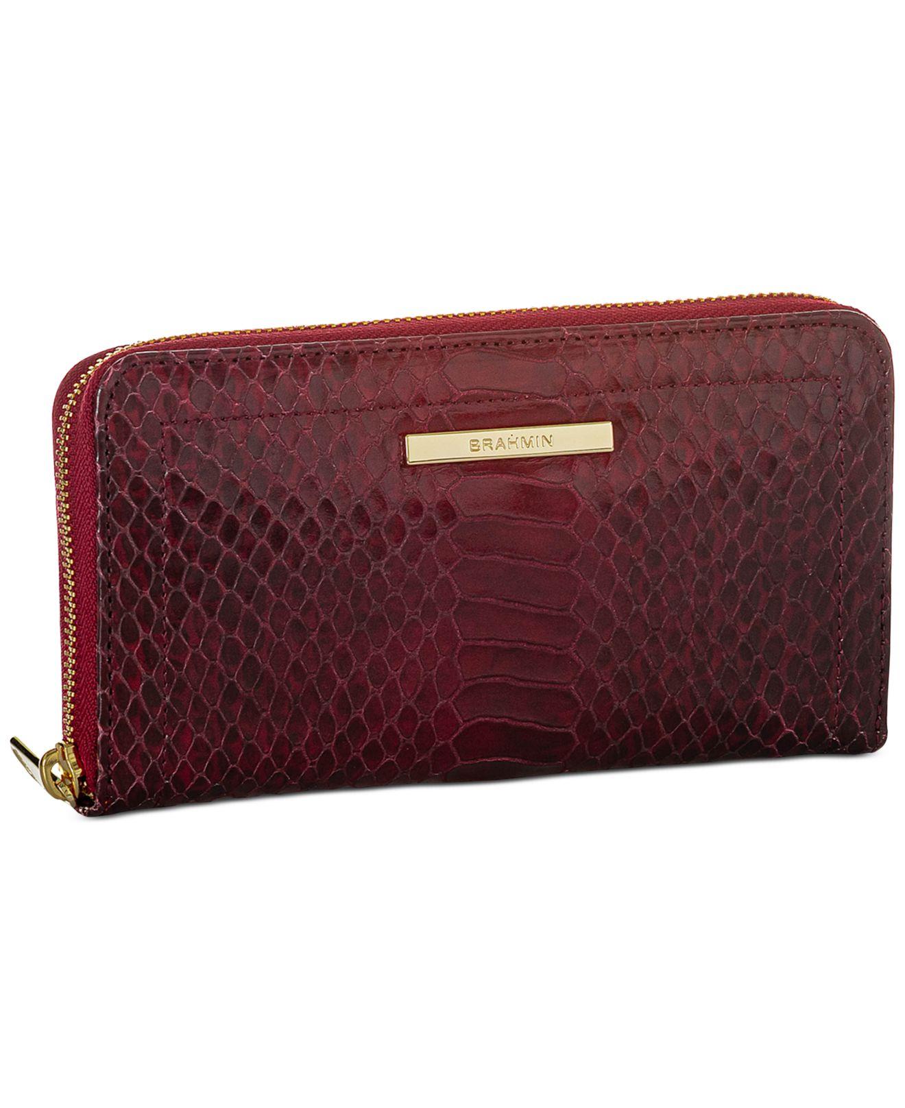 brahmin leather wallet