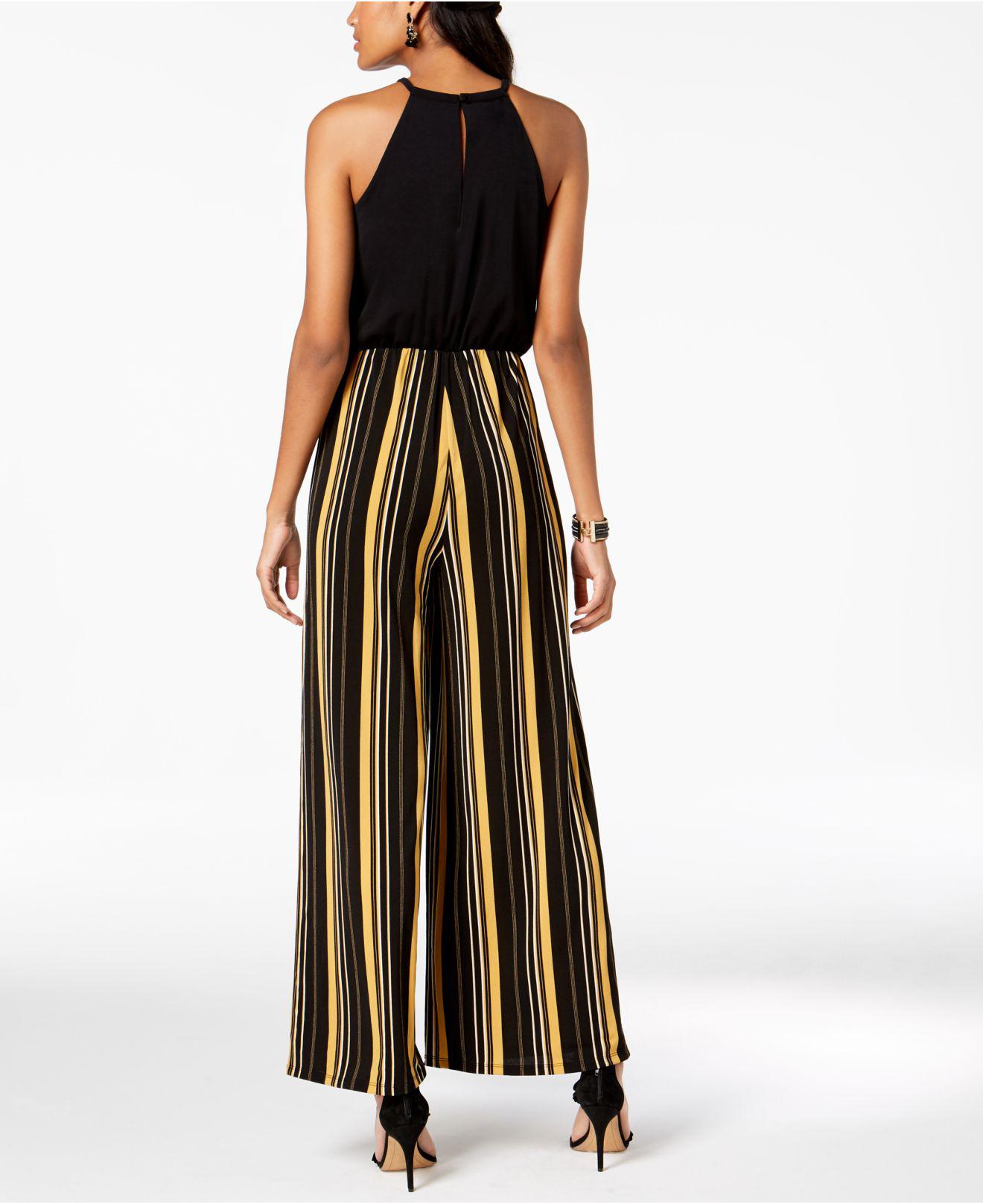 macys striped jumpsuit