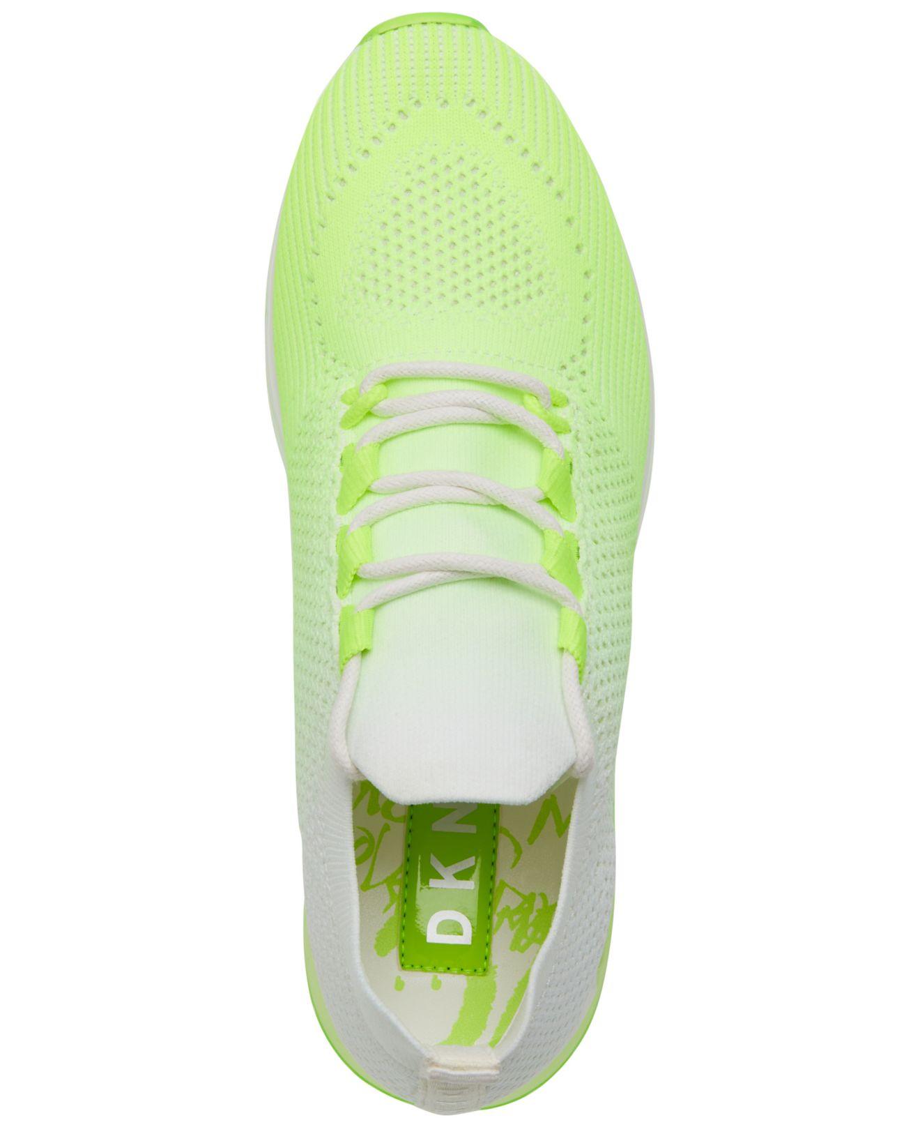 dkny neon green sneakers