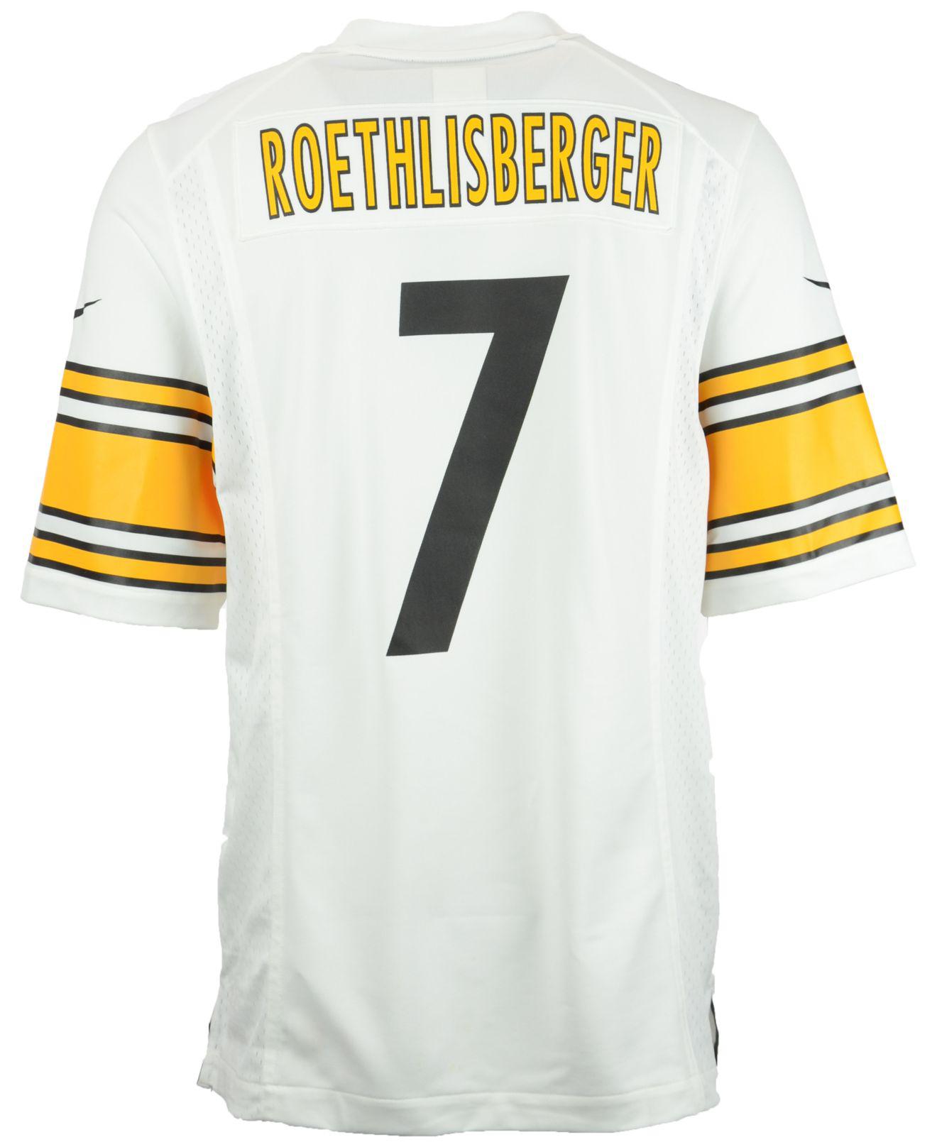 Nike Synthetic Men's Ben Roethlisberger Pittsburgh Steelers Game Jersey ...