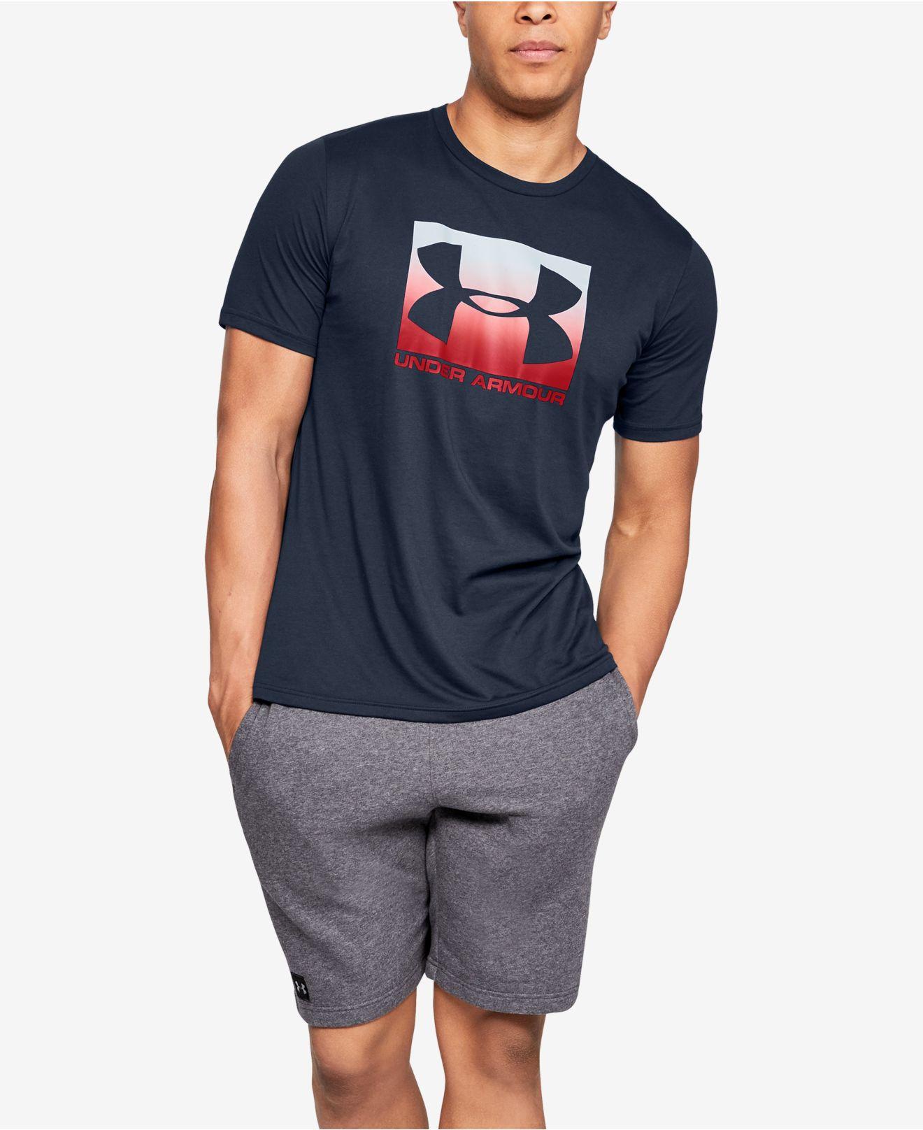 Under Armour Cotton Graphic Tshirt in Navy/Camo (Blue) for Men Save