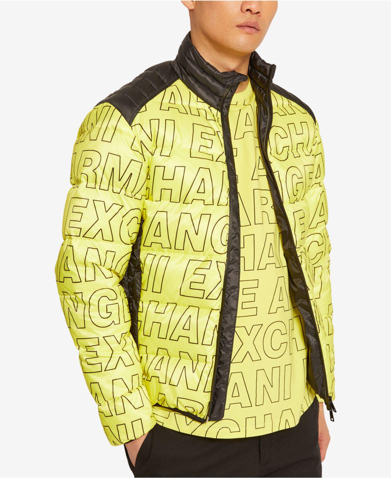 armani exchange jacket black
