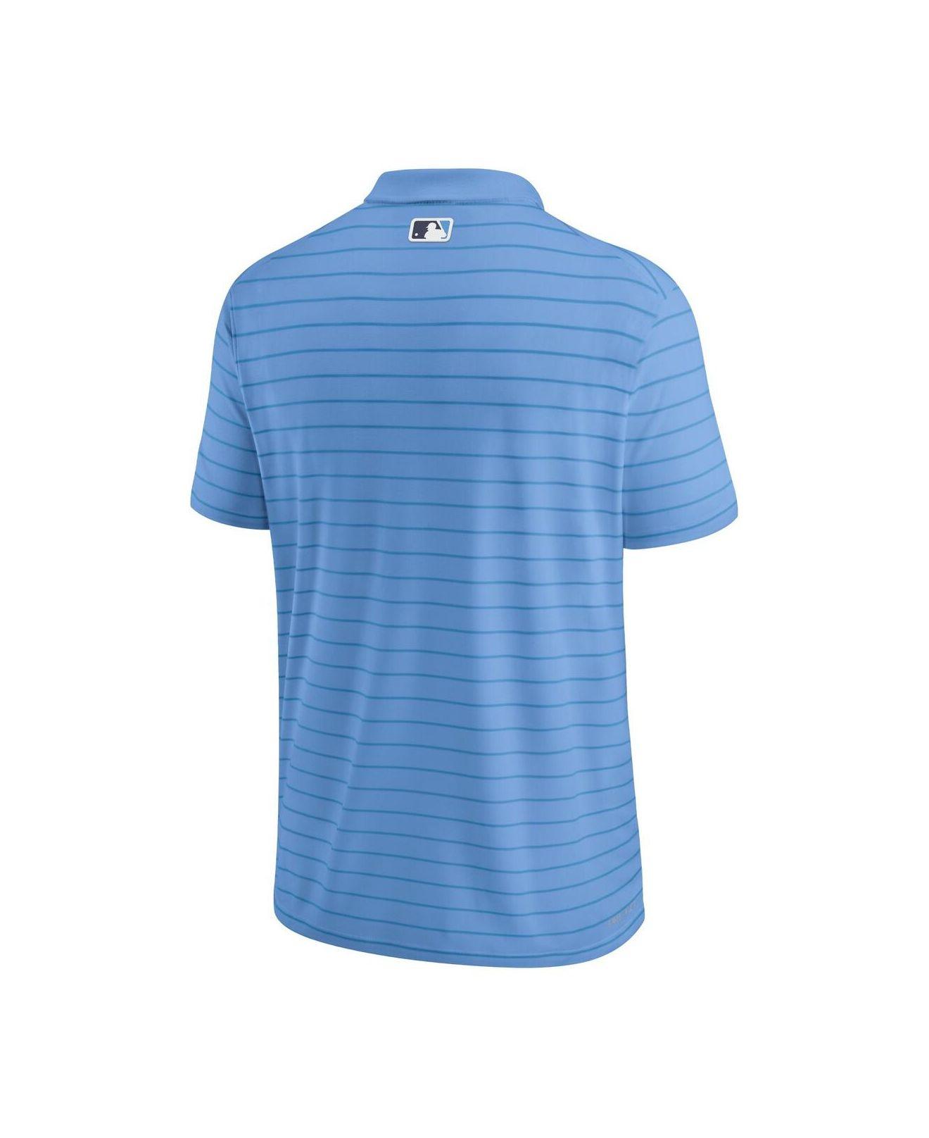 Nike Light Blue Tampa Bay Rays Authentic Collection Victory Striped  Performance Polo Shirt for Men