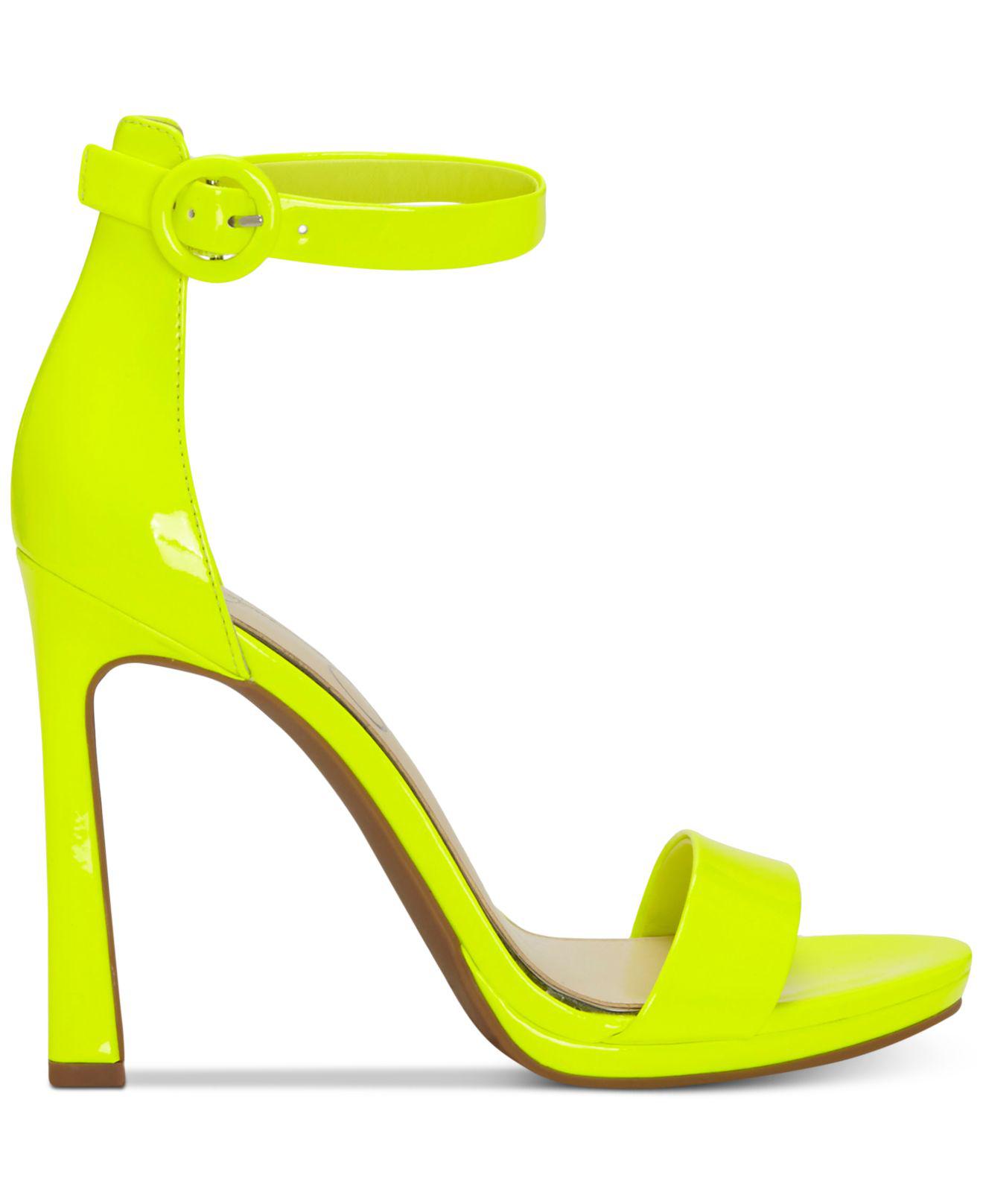 jessica simpson yellow heels