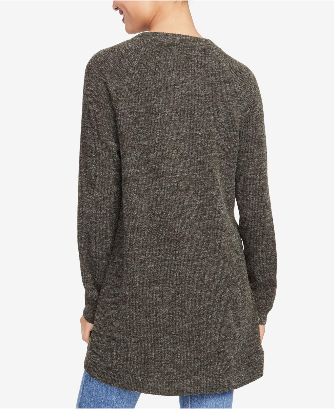 rachel roy zip asymmetrical sweater