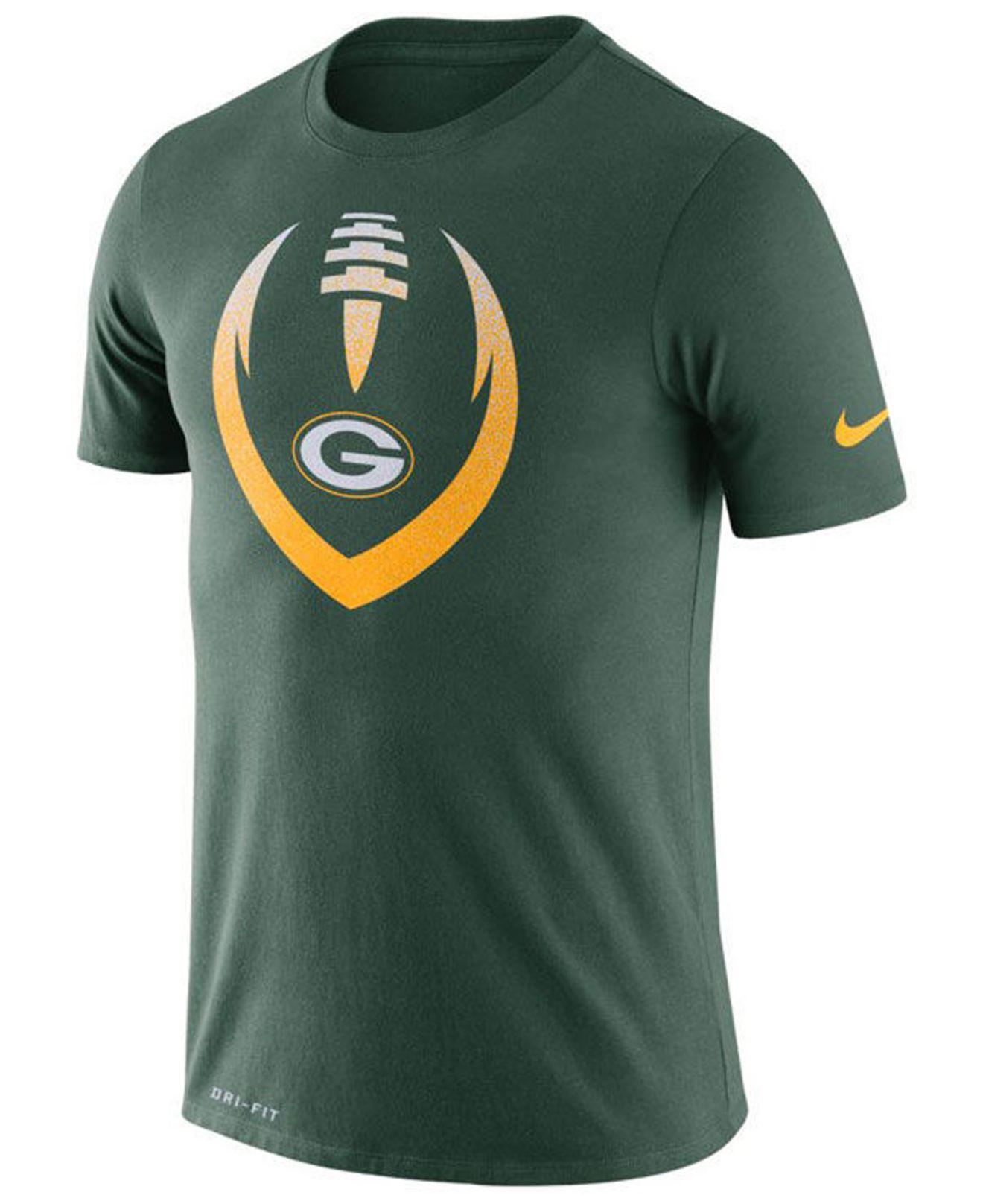 Nike Green Bay Packers Dri-fit Cotton Modern Icon T-shirt for Men - Lyst
