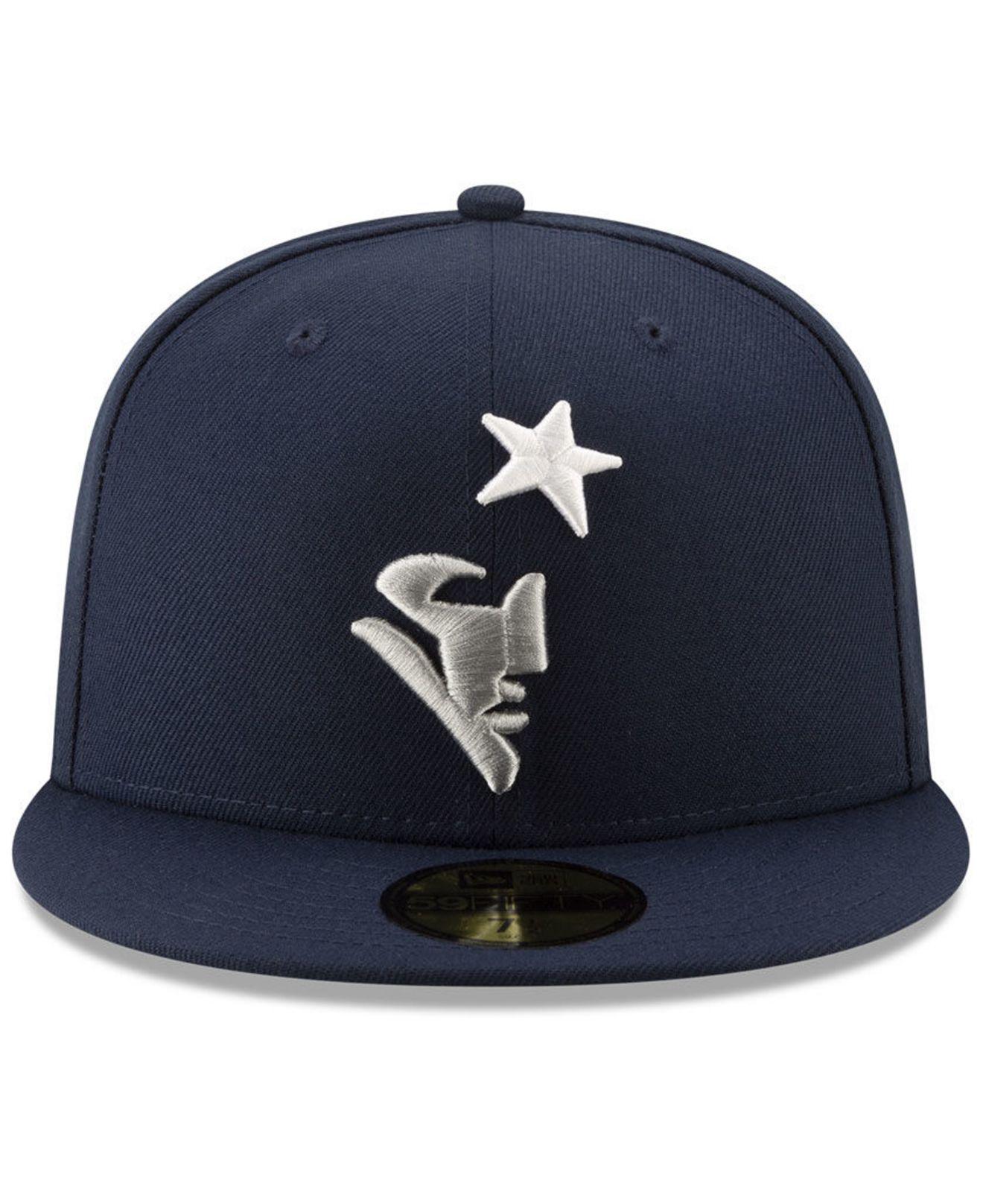 KTZ New England Patriots Logo Elements Collection 59fifty Fitted Cap in  Blue | Lyst