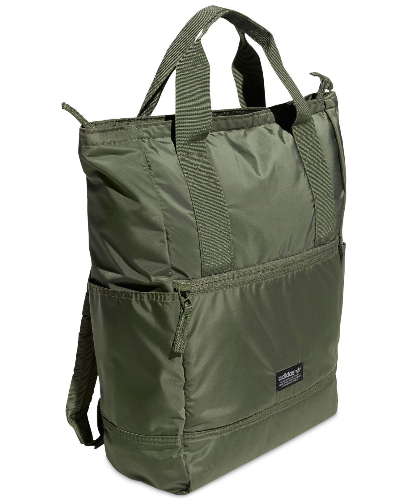 adidas Synthetic Originals Tote Pack Ii Backpack in Green | Lyst