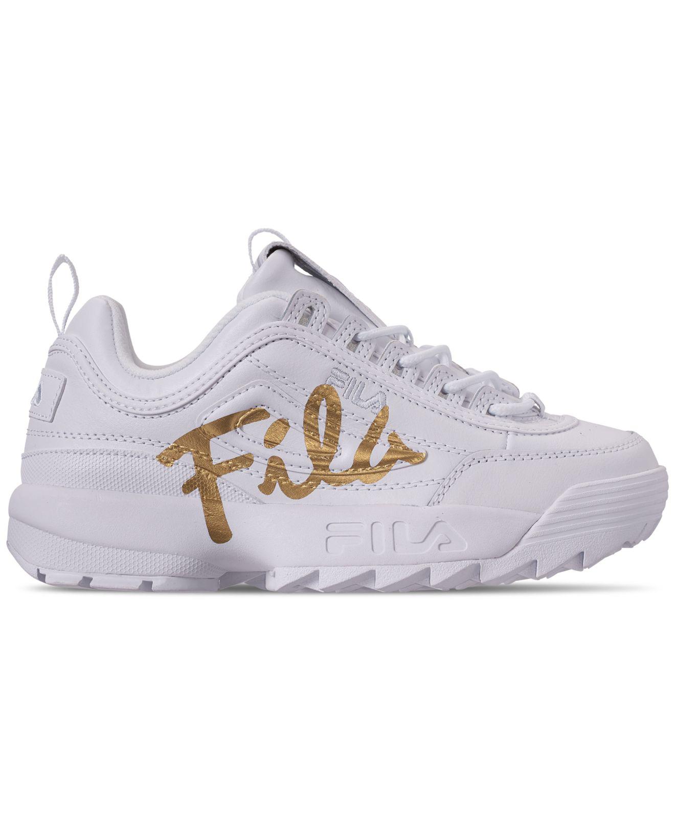 fila disruptor 2 script gold