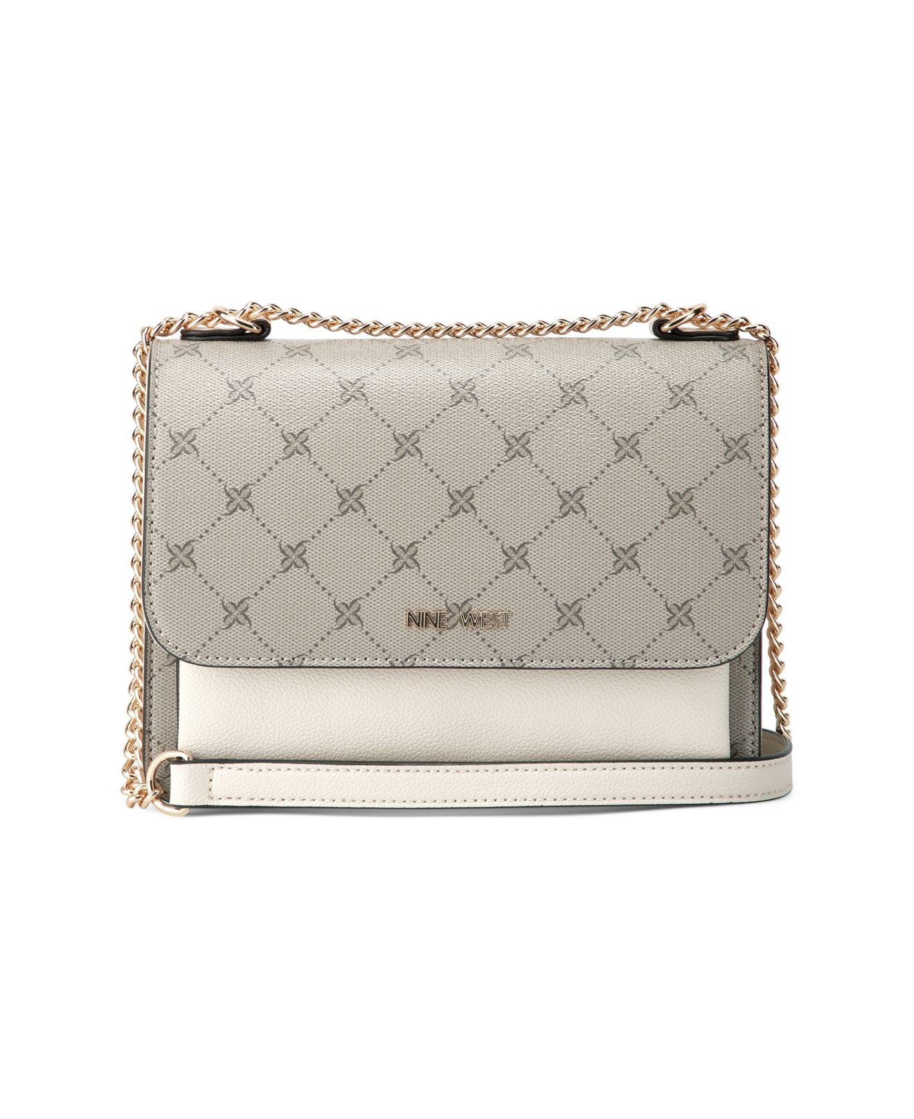 Nine West Lucianne Convertible Flap Crossbody Bag in Natural Lyst