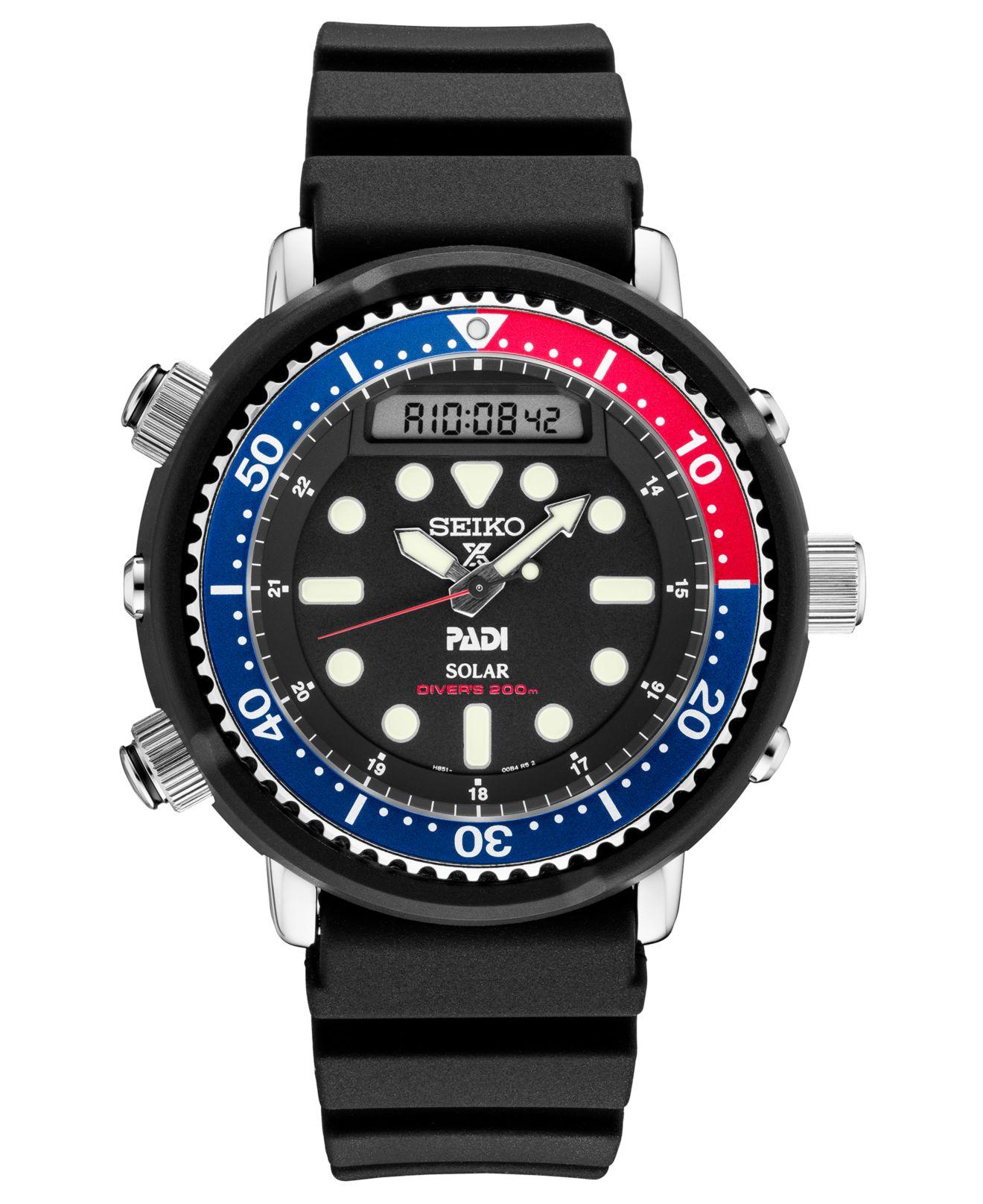 macy's seiko divers watch