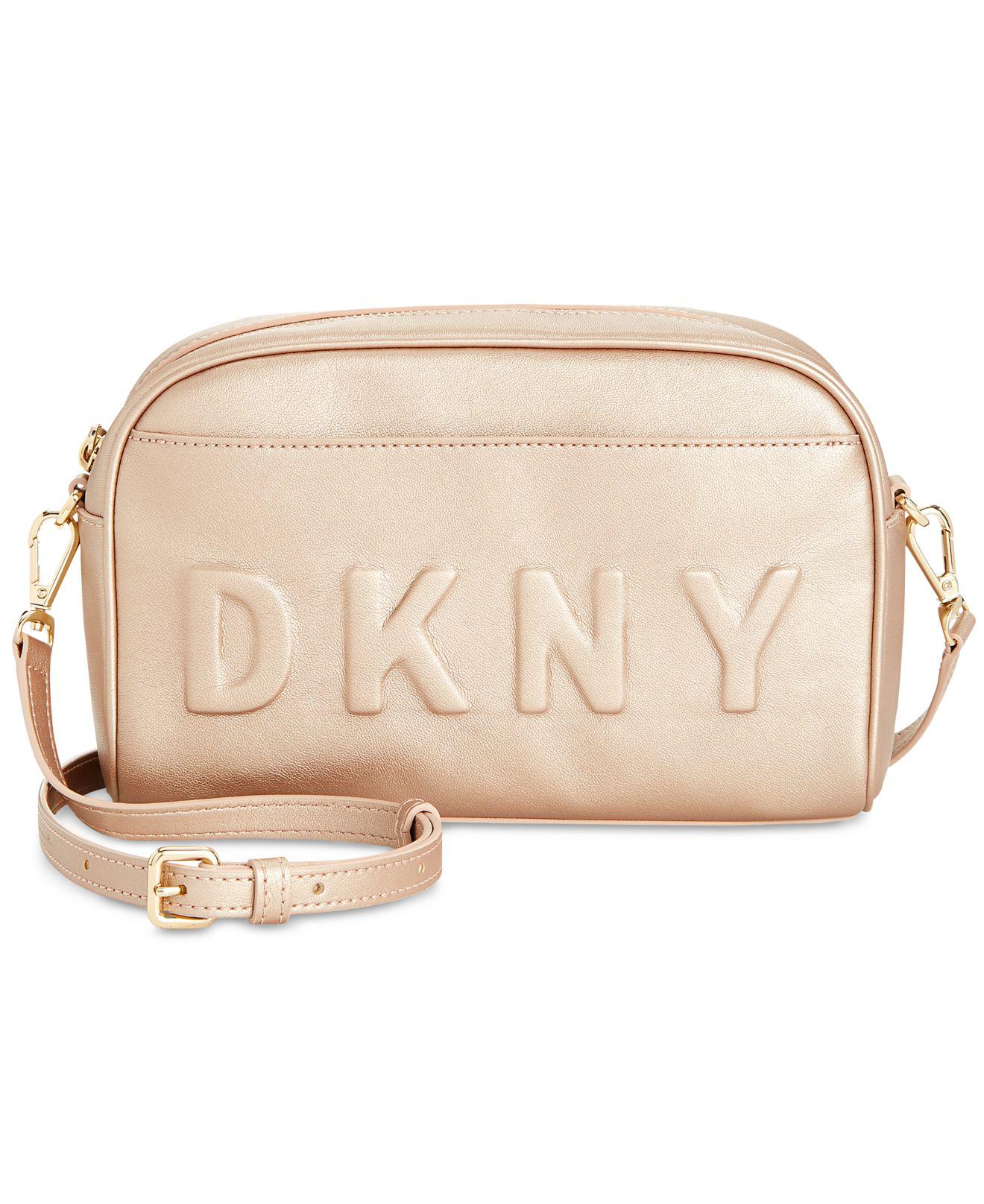 DKNY Tilly Logo Camera Bag Crossbody, Created For Macy's in Rose Gold ...