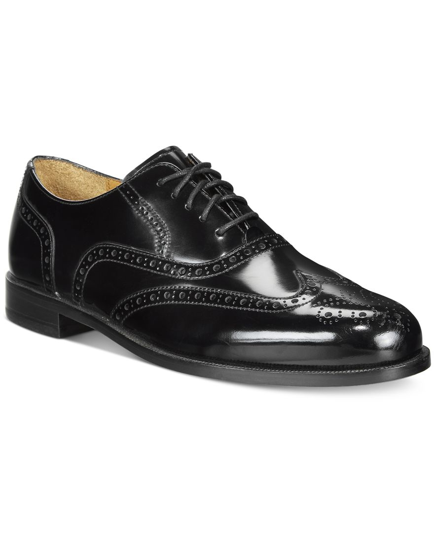 Cole haan Men's Shoes, Connolly Wing Tip Shoes in Black for Men Lyst