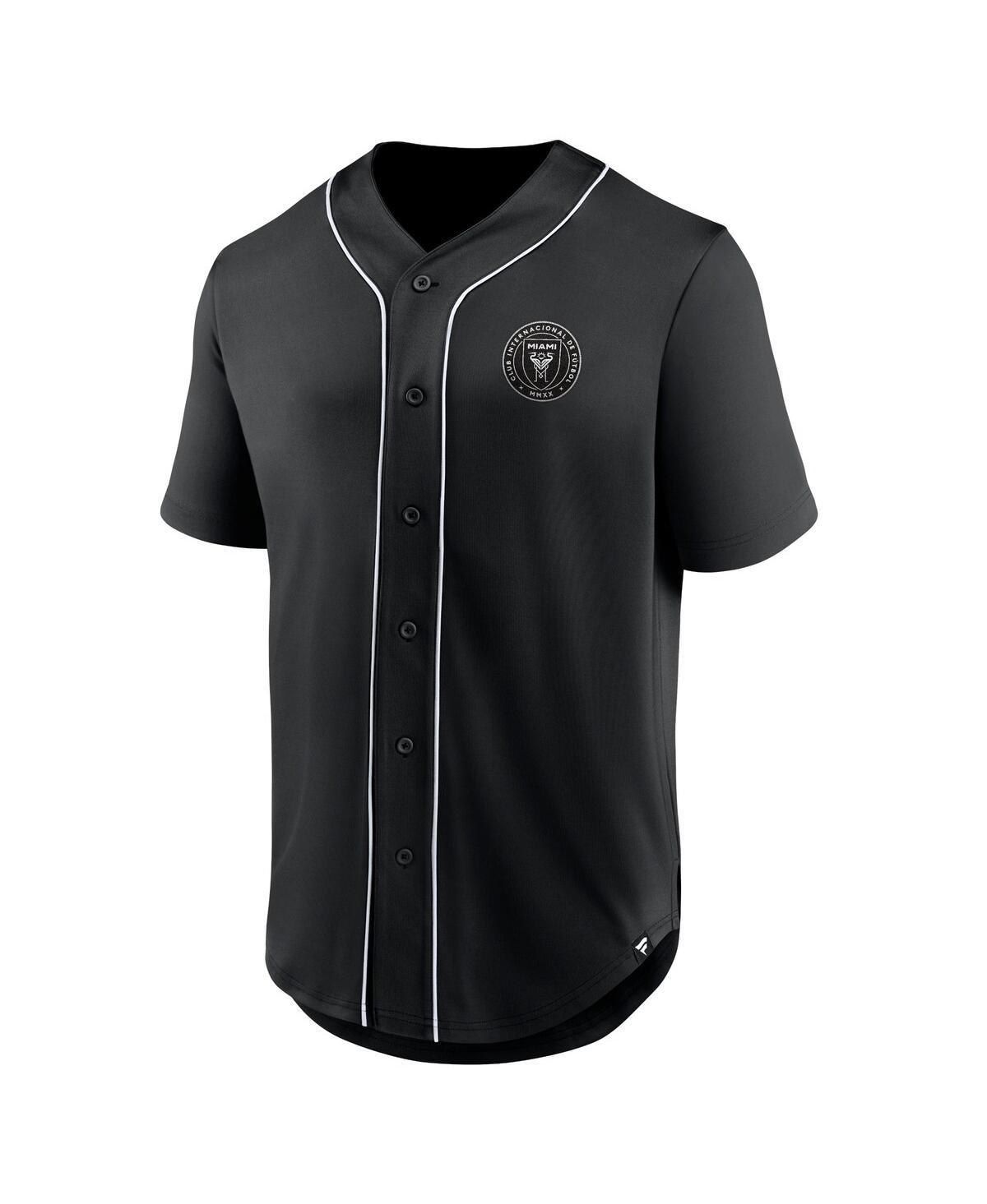 Fanatics Branded Inter Miami Cf Third Period Fashion Baseball Button-up  Jersey in Black for Men