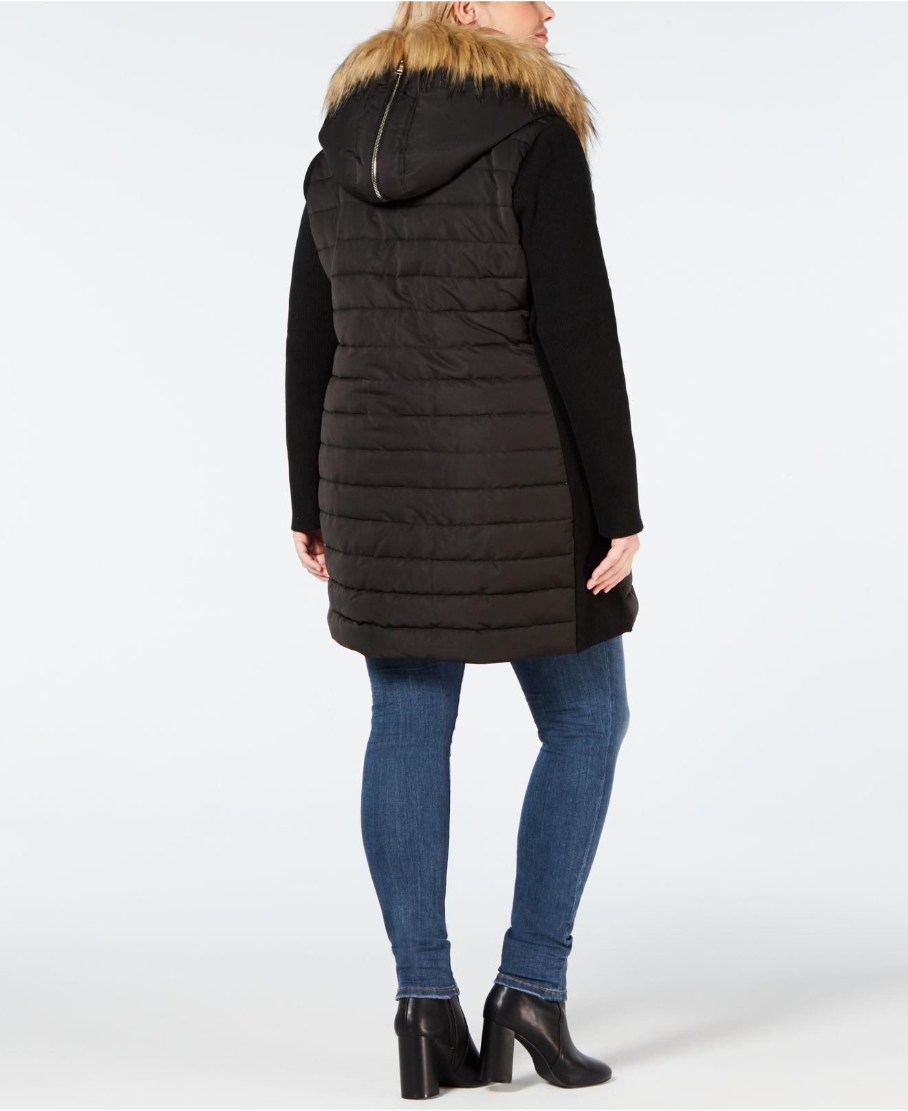 calvin klein hooded walker jacket