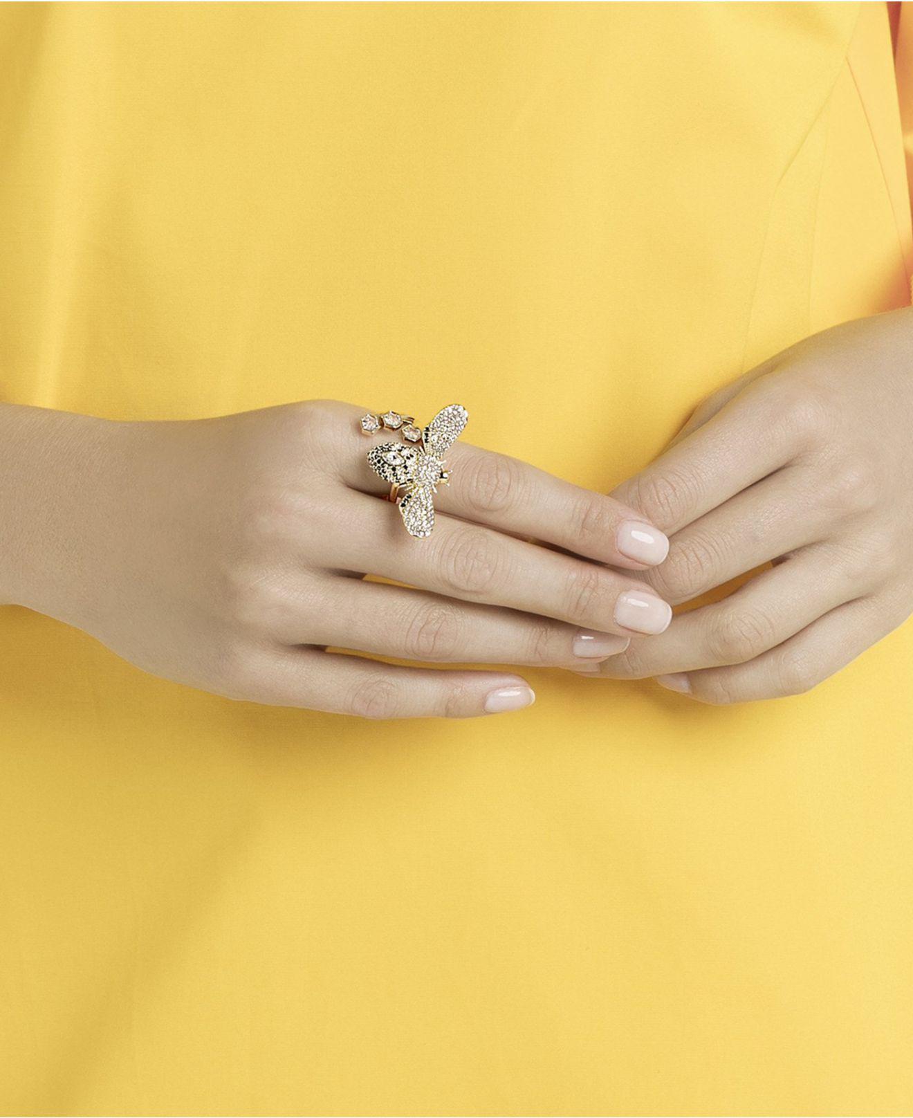 Pearl & Baguette Rings Made With Swarovski® Crystals