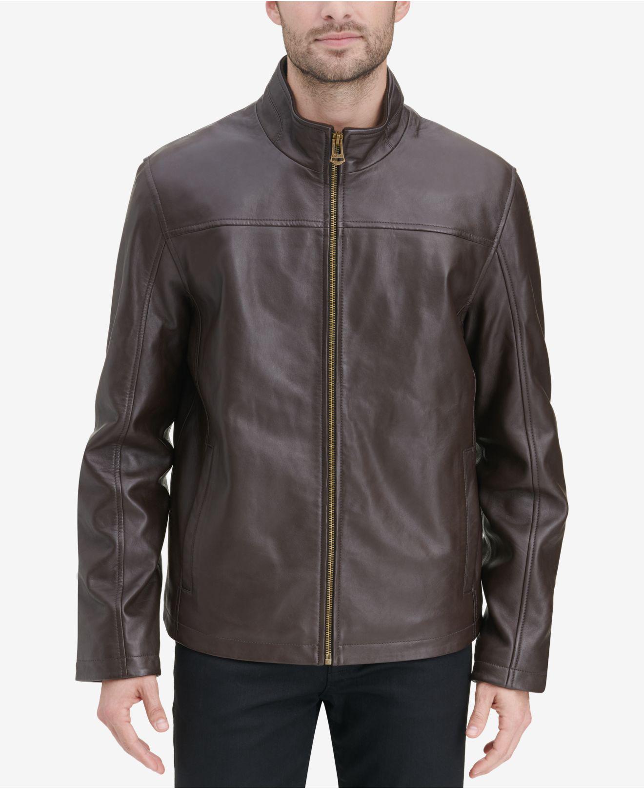 cole haan leather jacket macys